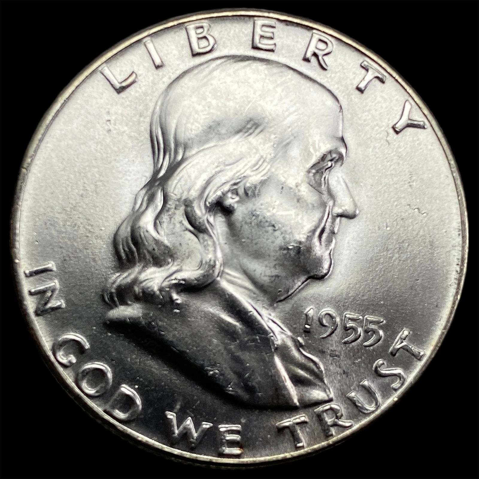 1955 Franklin Silver Half Dollar SUPERB GEM BU (1 of 2)