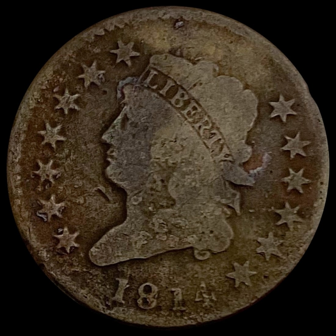 1814 Classic Head Large Cent NICELY CIRCULATED (1 of 2)