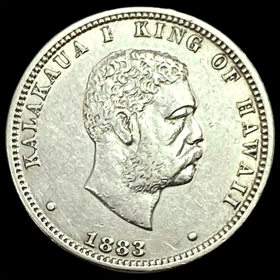 1883 Hawaii Quarter Dollar CLOSELY UNCIRCULATED (1 of 2)