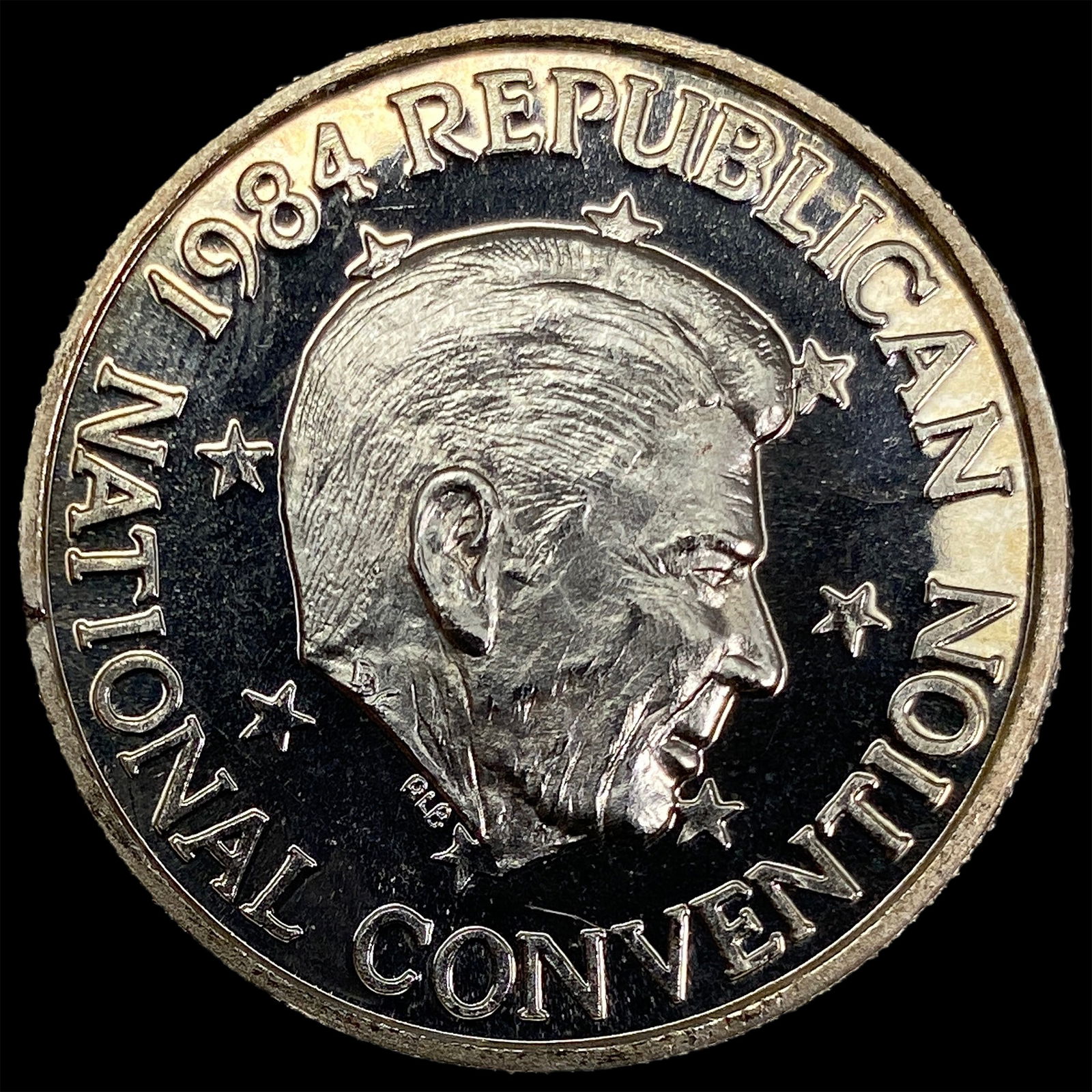 1984 Silver 1oz Republican National Convention Medal CHOICE PROOF (1 of 2)