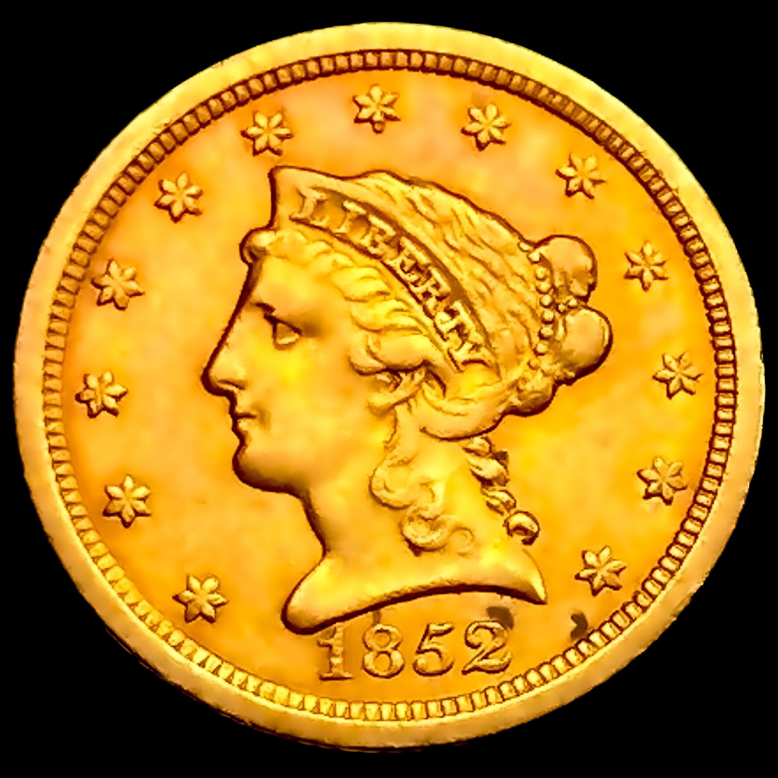 1852-O $2.50 Gold Quarter Eagle CHOICE AU (1 of 2)