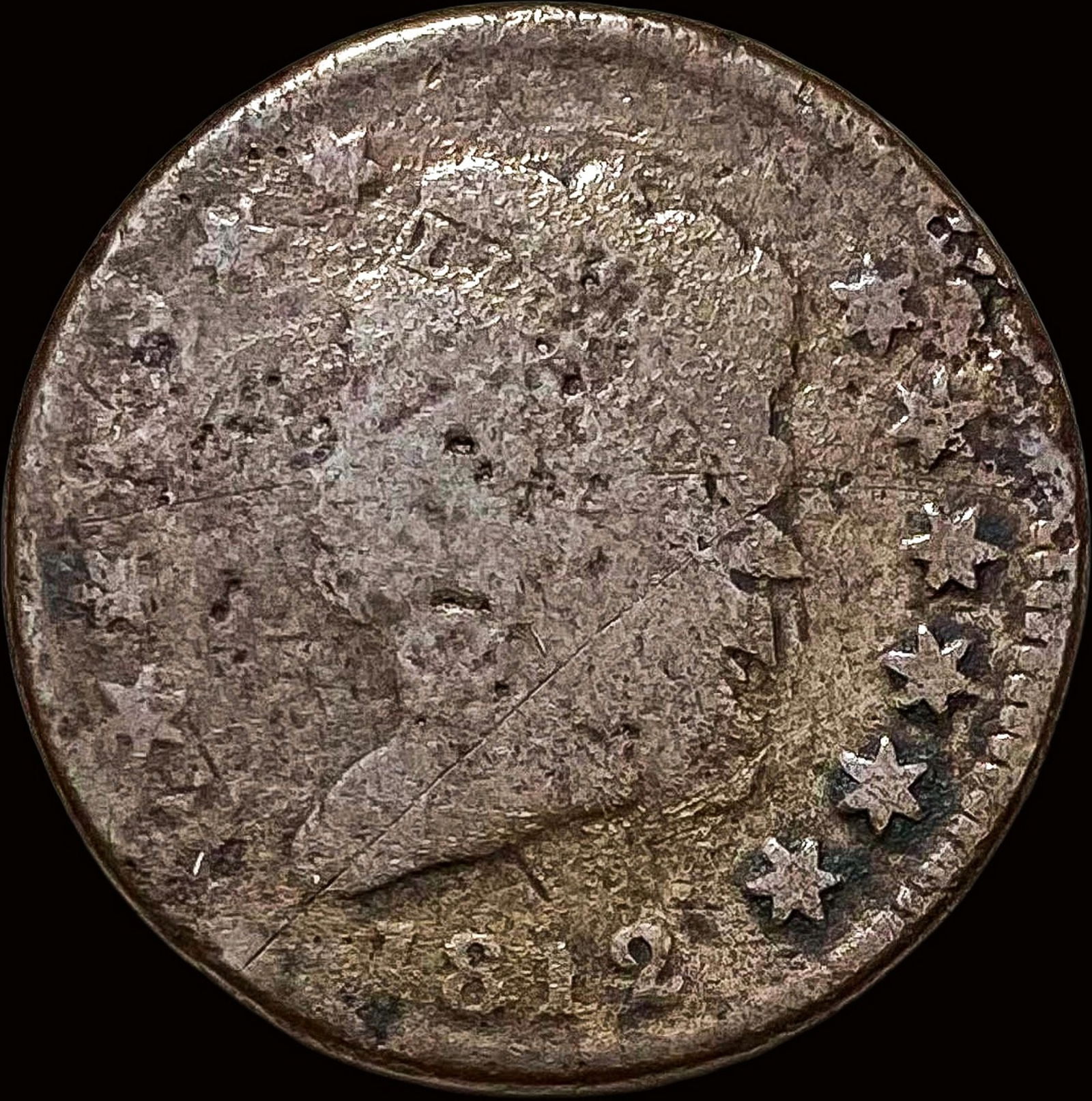 1812 Classic Head Large Cent NICELY  CIRCULATED (1 of 2)