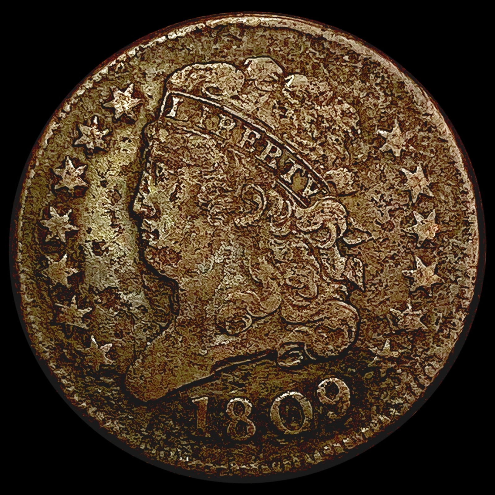1809 Classic Head Half Cent LIGHTLY CIRCULATED (1 of 2)