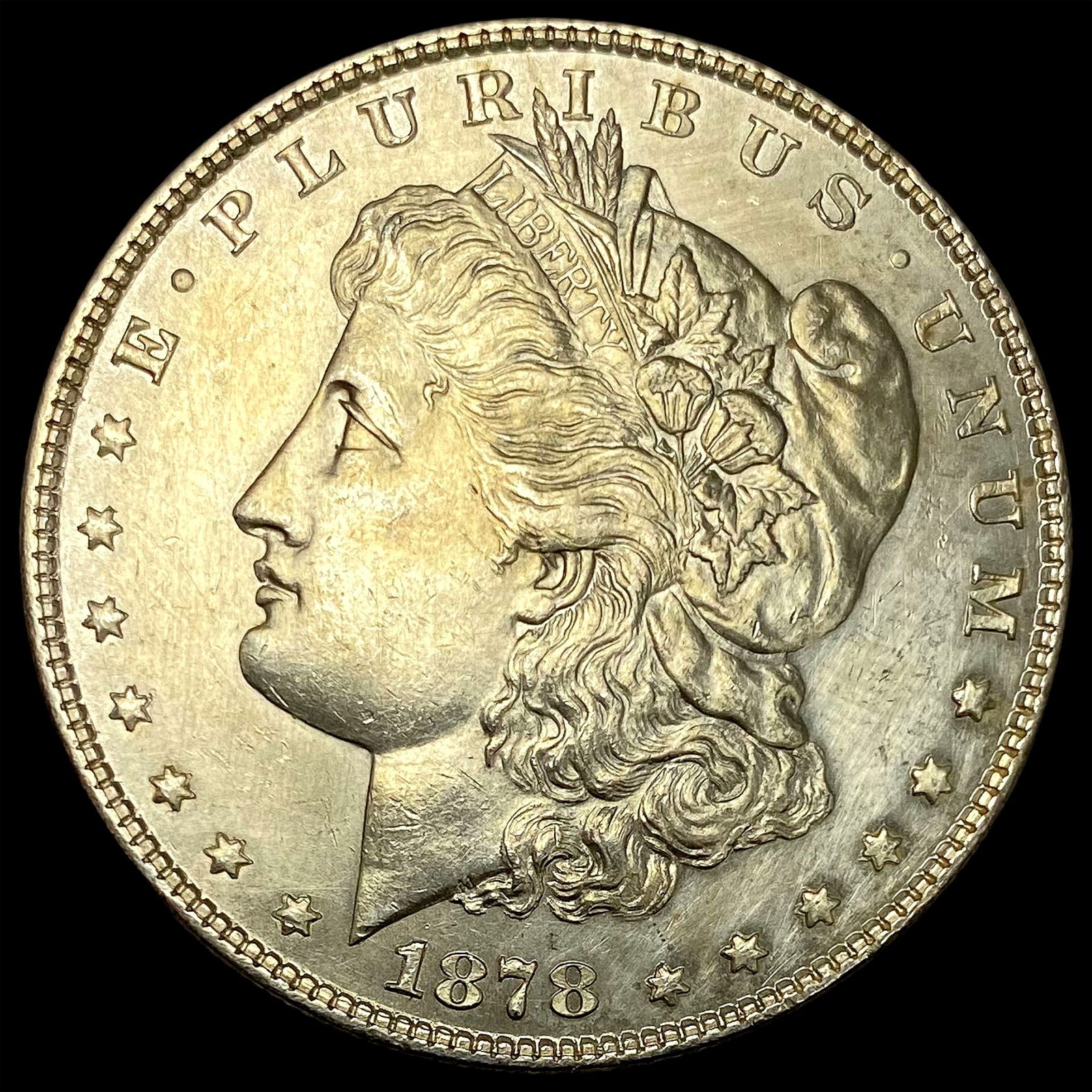 1878 8TF Silver Morgan Dollar CLOSE UNC (1 of 2)