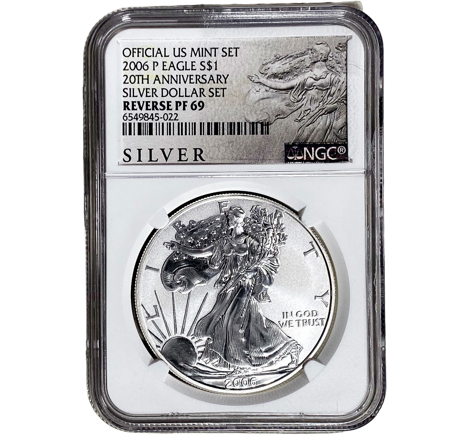 2006-P Silver Eagle NGC RP69 20th Anniversary: 2006-P Silver Eagle NGC RP69 20th Anniversary
