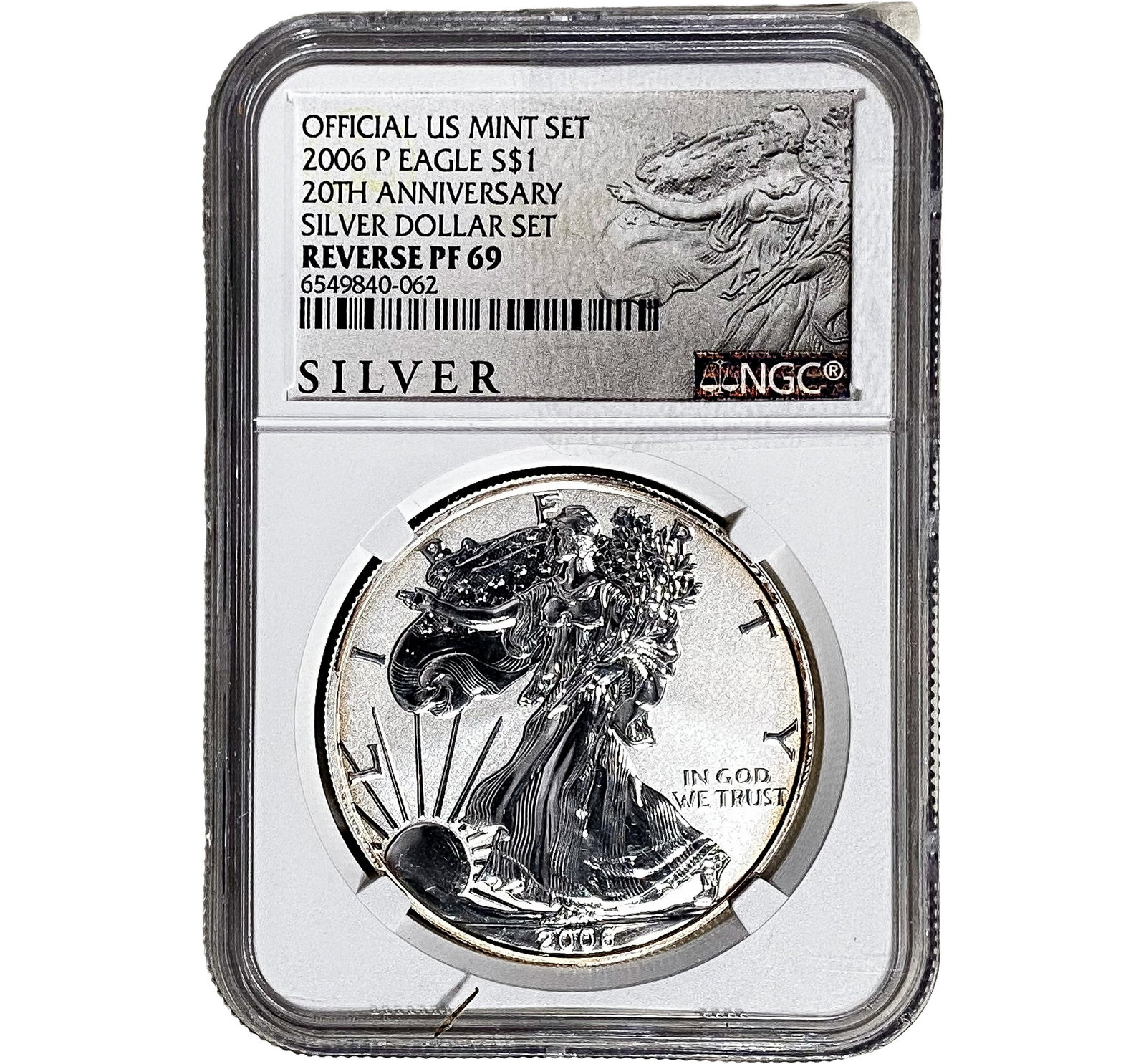 2006-W Silver Eagle NGC RP69 20th Anniversary: 2006-W Silver Eagle NGC RP69 20th Anniversary