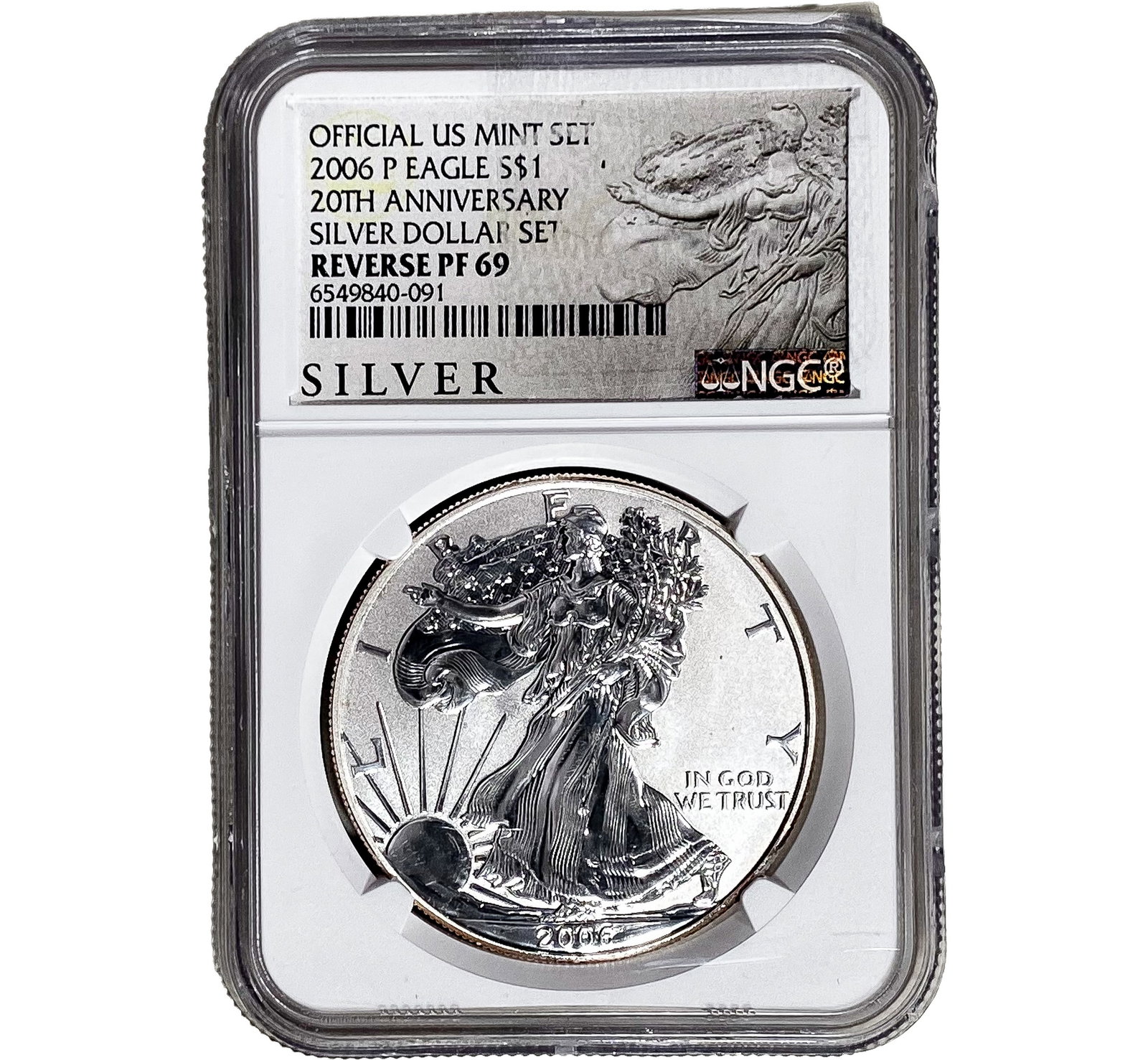 2006-W Silver Eagle NGC RP69 20th Anniversary: 2006-W Silver Eagle NGC RP69 20th Anniversary