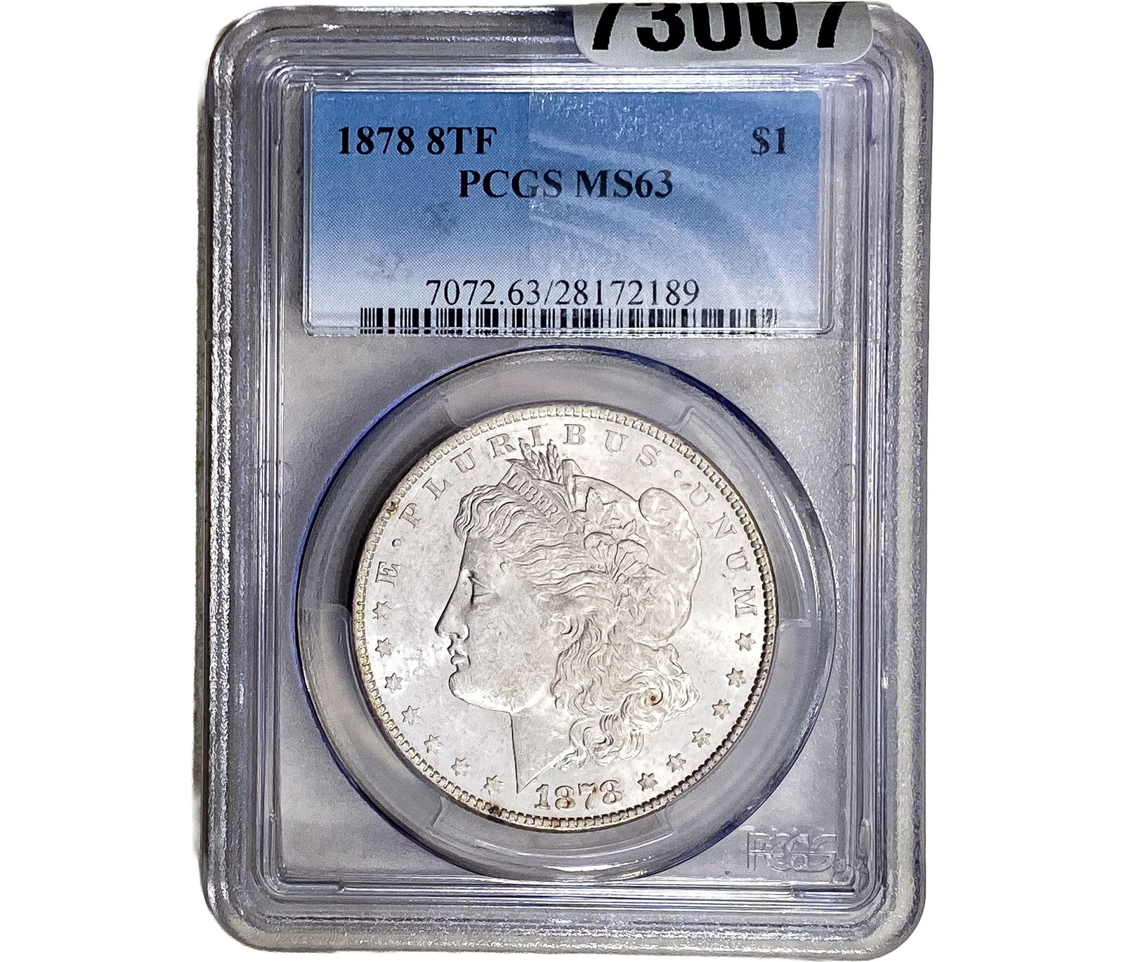 1878-8TF Morgan Silver Dollar PCGS MS63 (1 of 2)