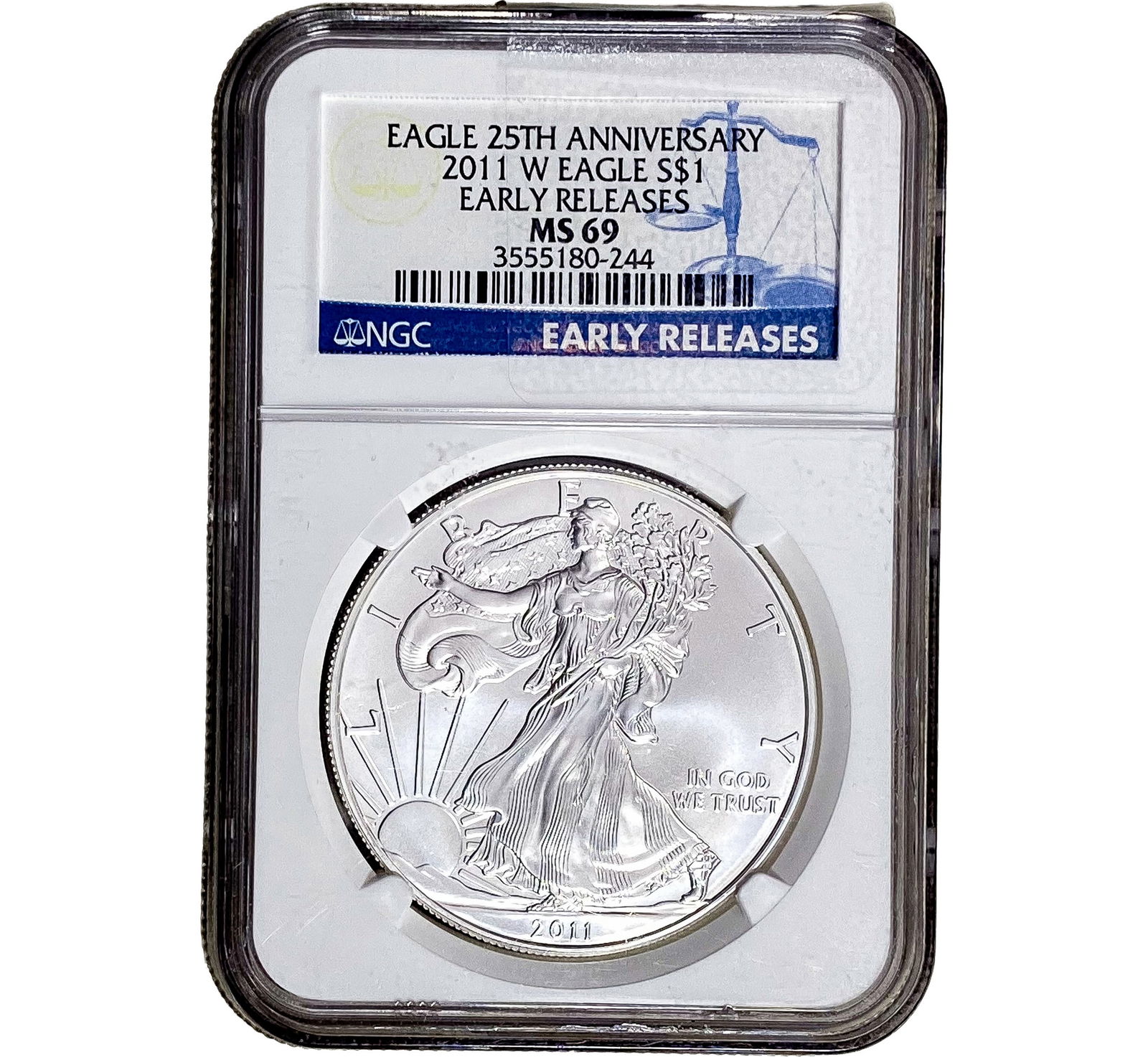 2011-W Silver Eagle NGC MS69 25th Anniversary (1 of 2)