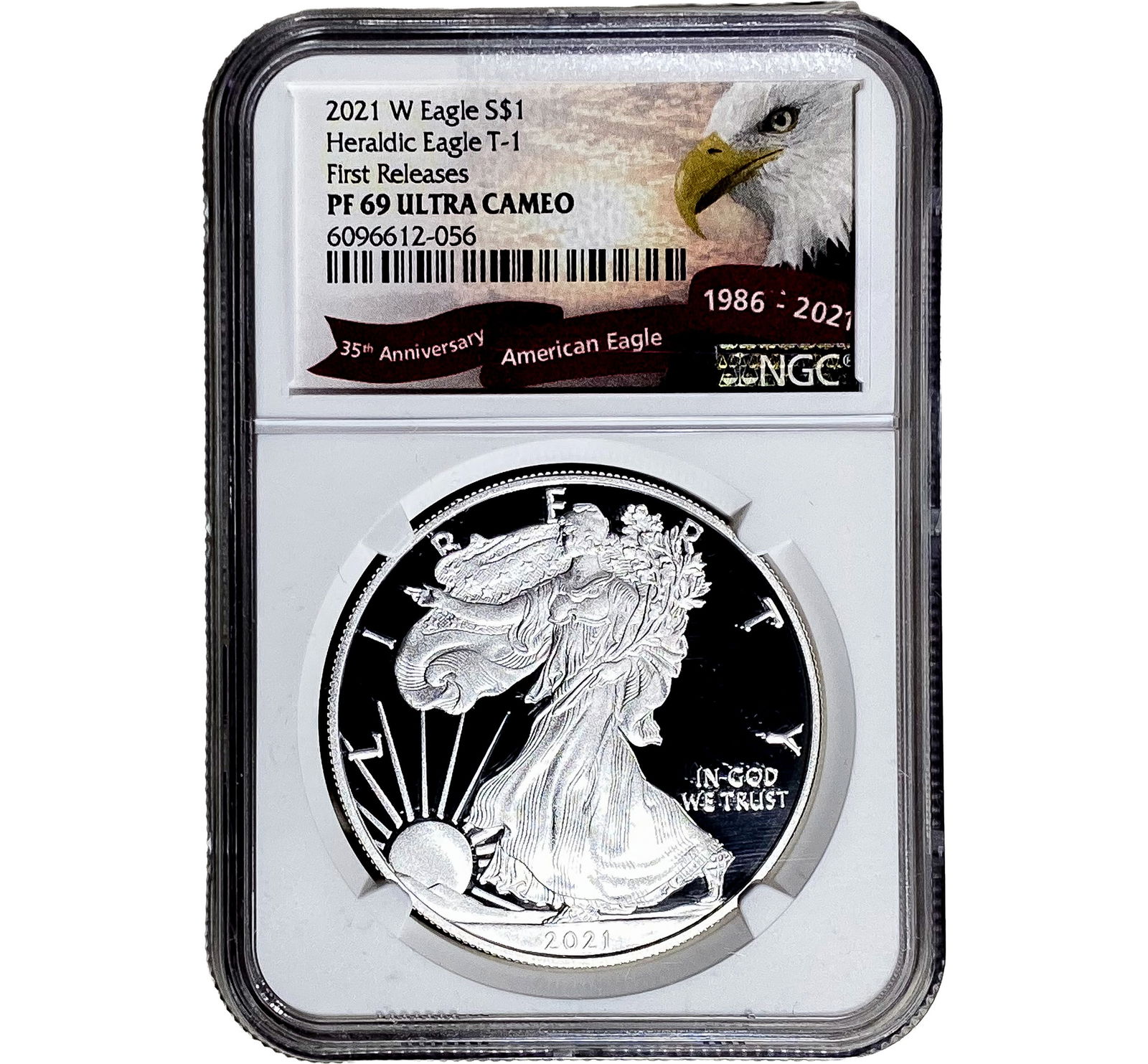 2021-W Silver Eagle NGC PF69 UC Heraldic Eagle T-1 (1 of 2)