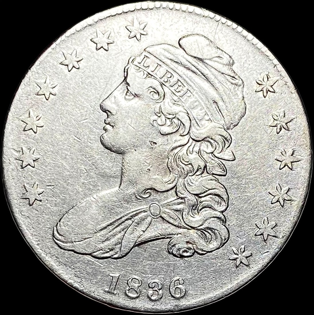 1836 Capped Bust Half Dollar HIGH GRADE (1 of 2)