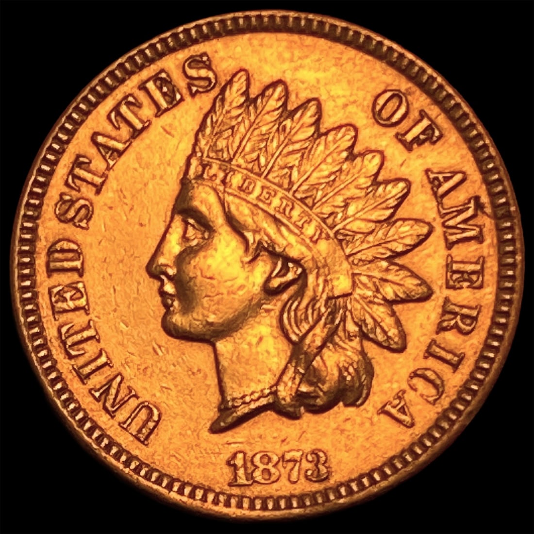 1873 Indian Head Cent UNCIRCULATED (1 of 2)