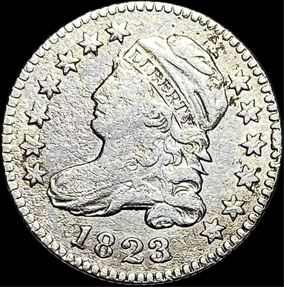 1823 Capped Bust Dime NEARLY UNCIRCULATED (1 of 2)