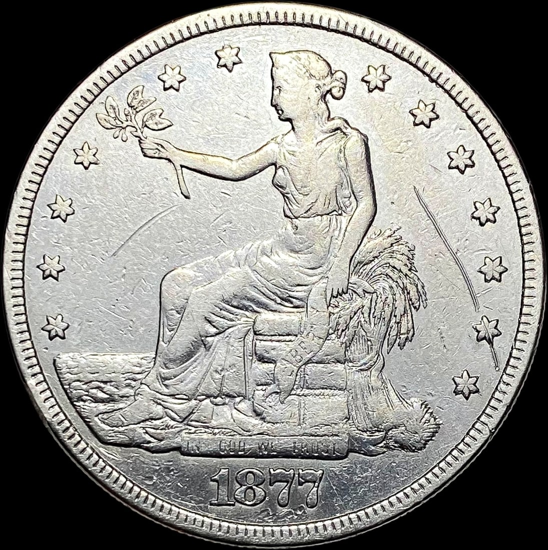 1877 Silver Trade Dollar LIGHTLY CIRCULATED (1 of 2)
