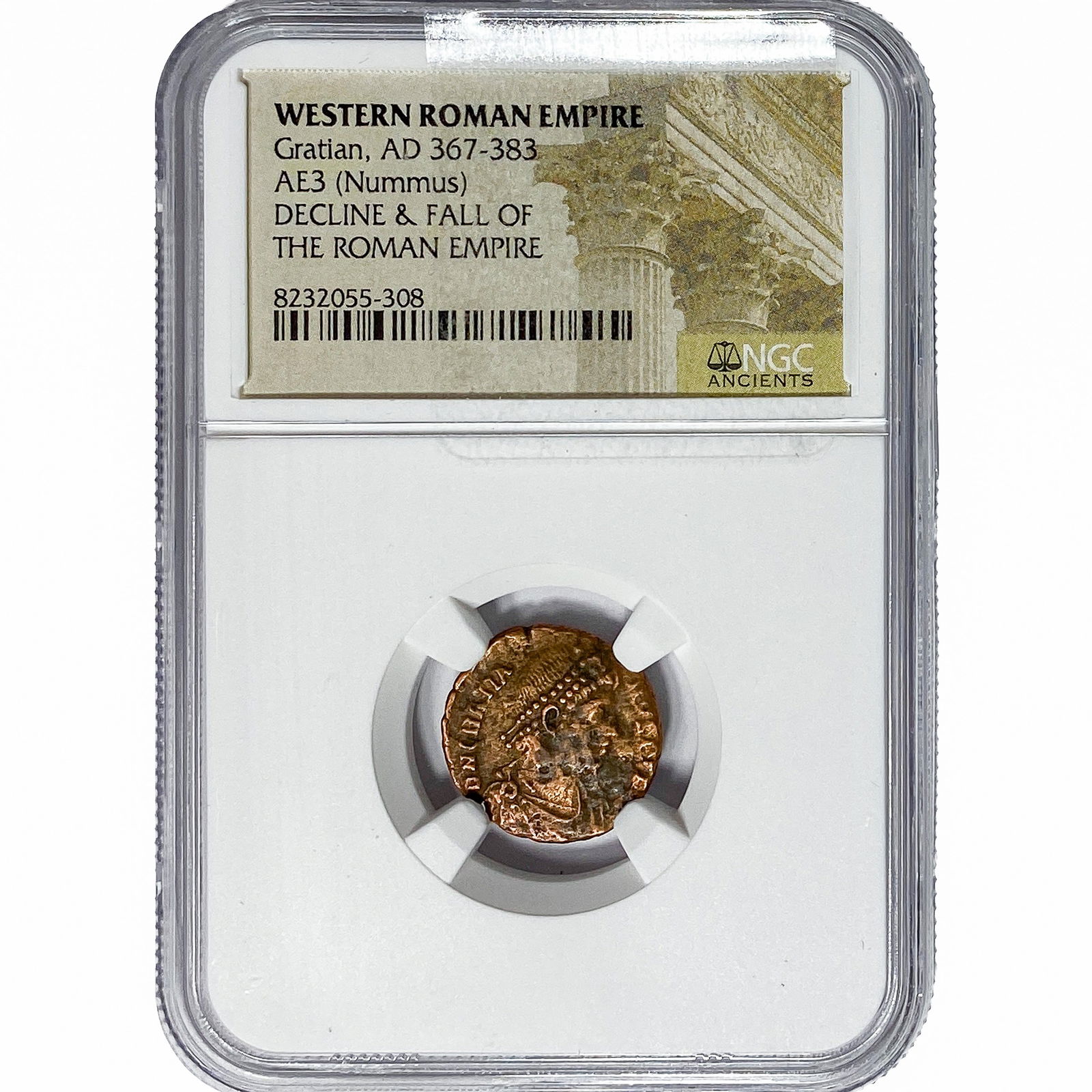 Western Roman Gratian, AD 367-383 AE3 Nummus (1 of 2)