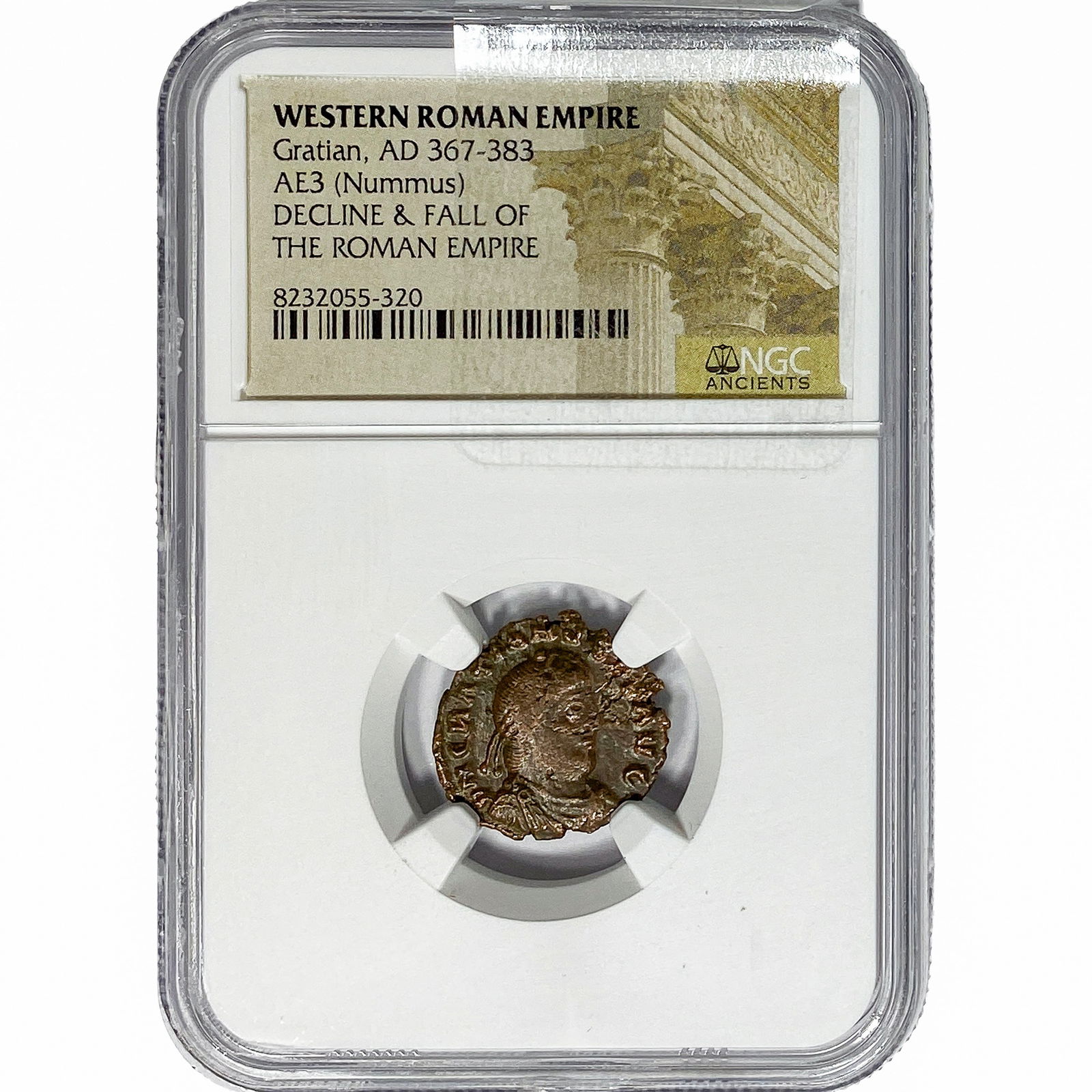 Western Roman Gratian, AD 367-383 AE3 Nummus (1 of 2)