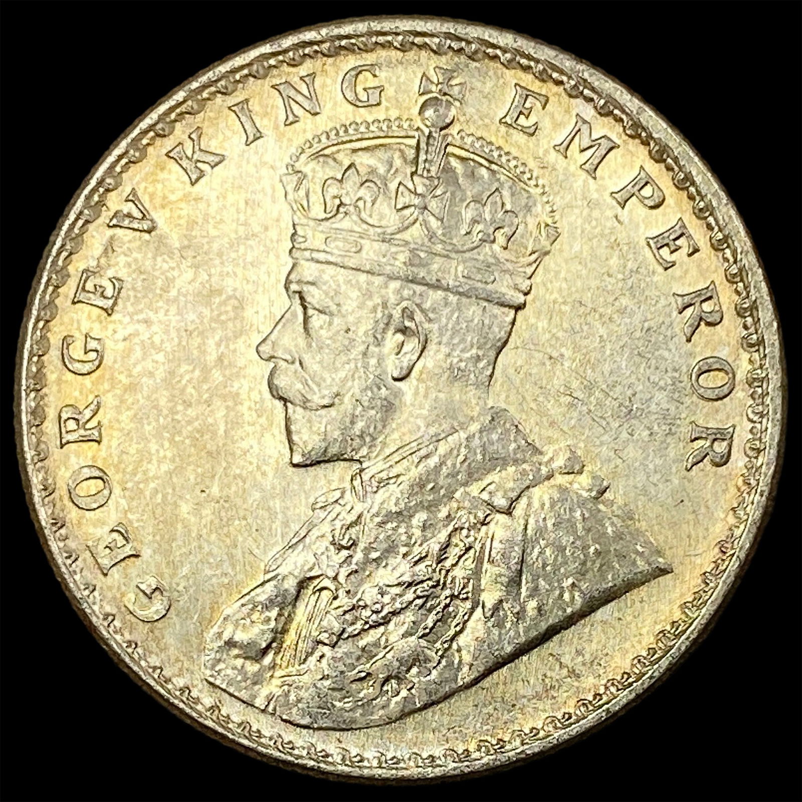 1919 British India Silver 1 Rupee UNCIRCULATED (1 of 2)