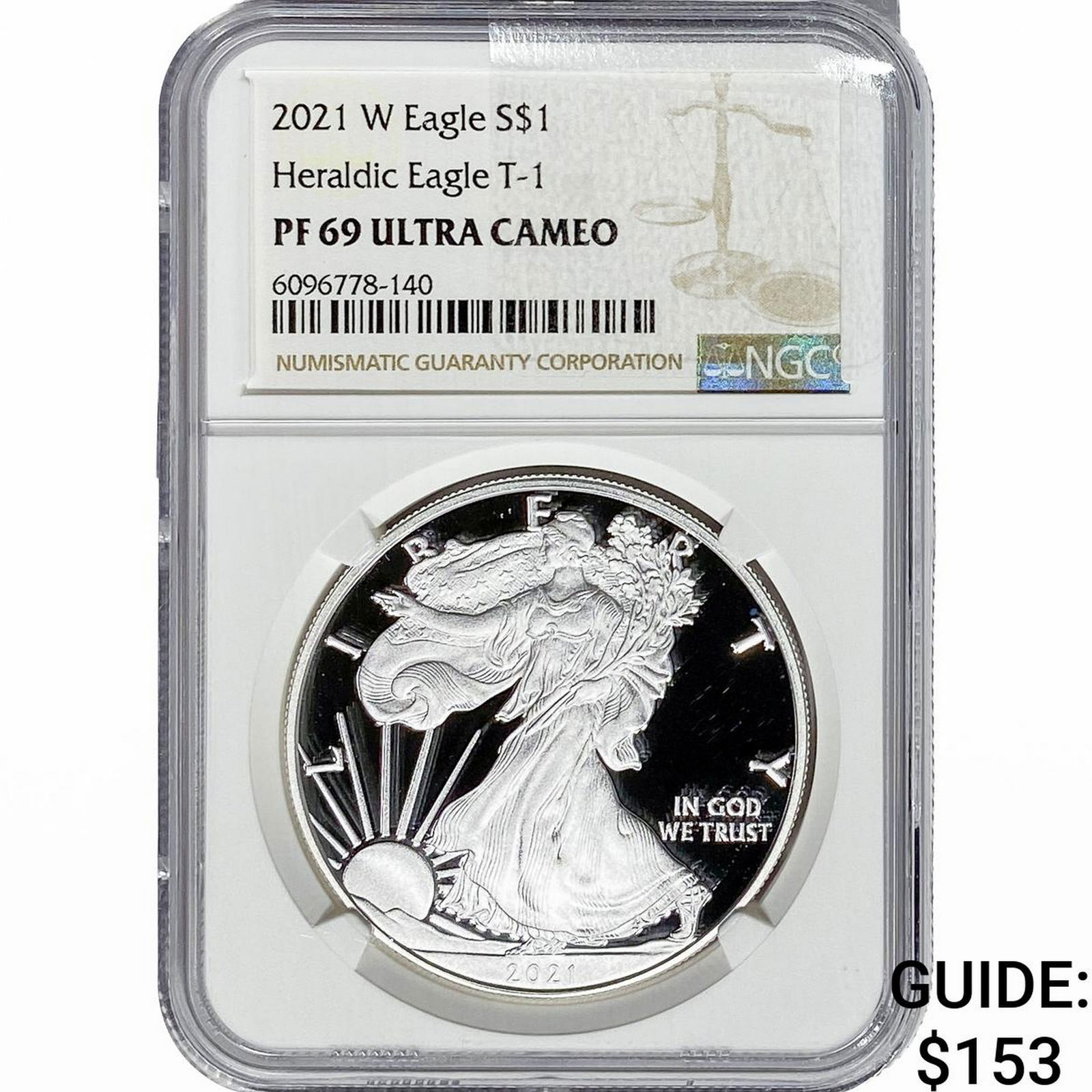 2021-W Silver Eagle NGC PF69 UC Heraldic Eagle T-1 (1 of 2)