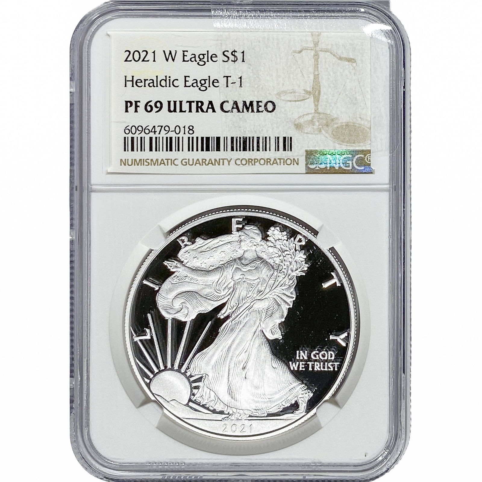 2021-W Silver Eagle NGC PF69 UC Heraldic Eagle T-1 (1 of 2)