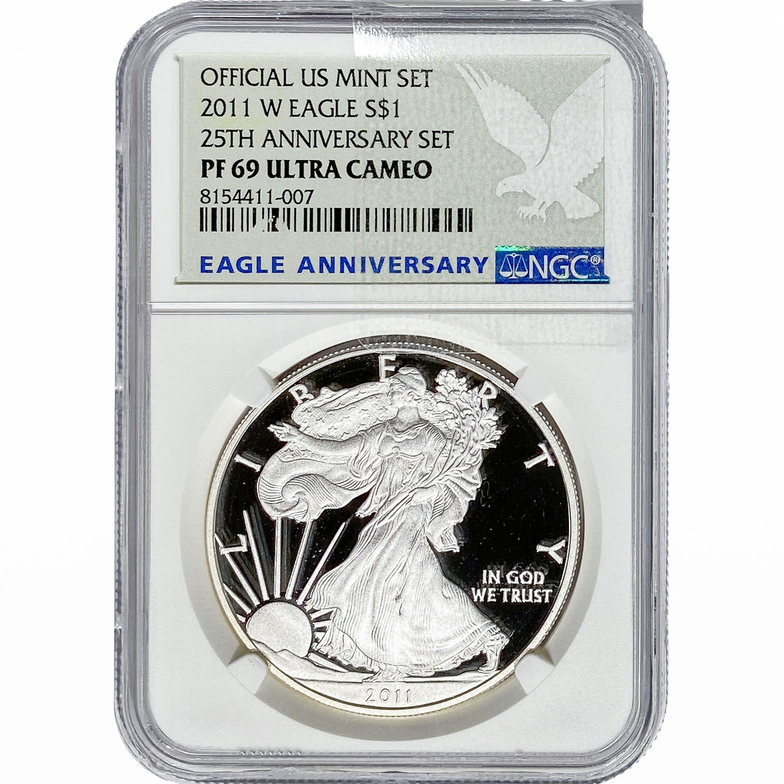 2011-W Silver Eagle NGC PF 69 UC 25th Anniversary (1 of 2)