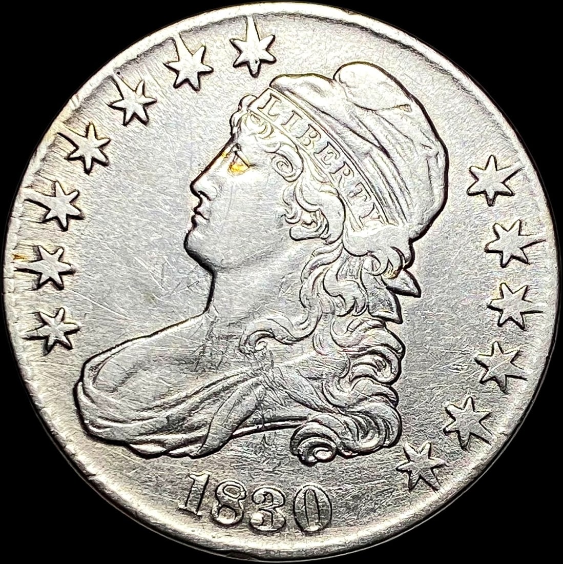1830 Capped Bust Half Dollar CLOSELY  UNCIRCULATED (1 of 2)