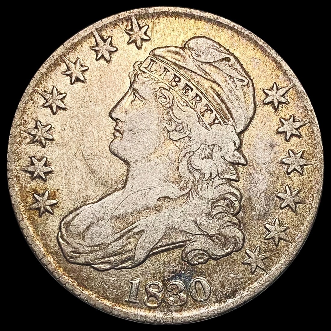 1830 Capped Bust Half Dollar LIGHTLY CIRCULATED: 1830 Capped Bust Half Dollar LIGHTLY CIRCULATED