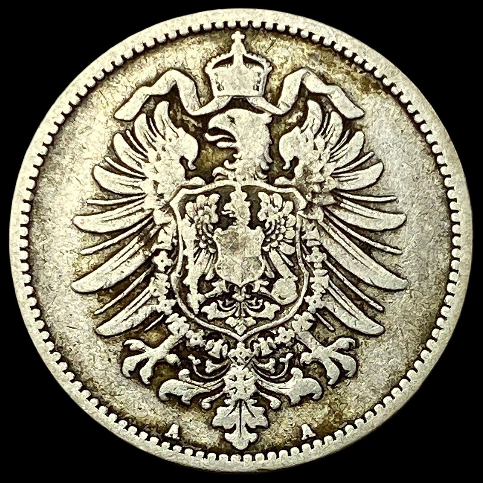 1885-A Germany SIlver 1 Reichsmark NEARLY UNCIRCULATED (1 of 2)