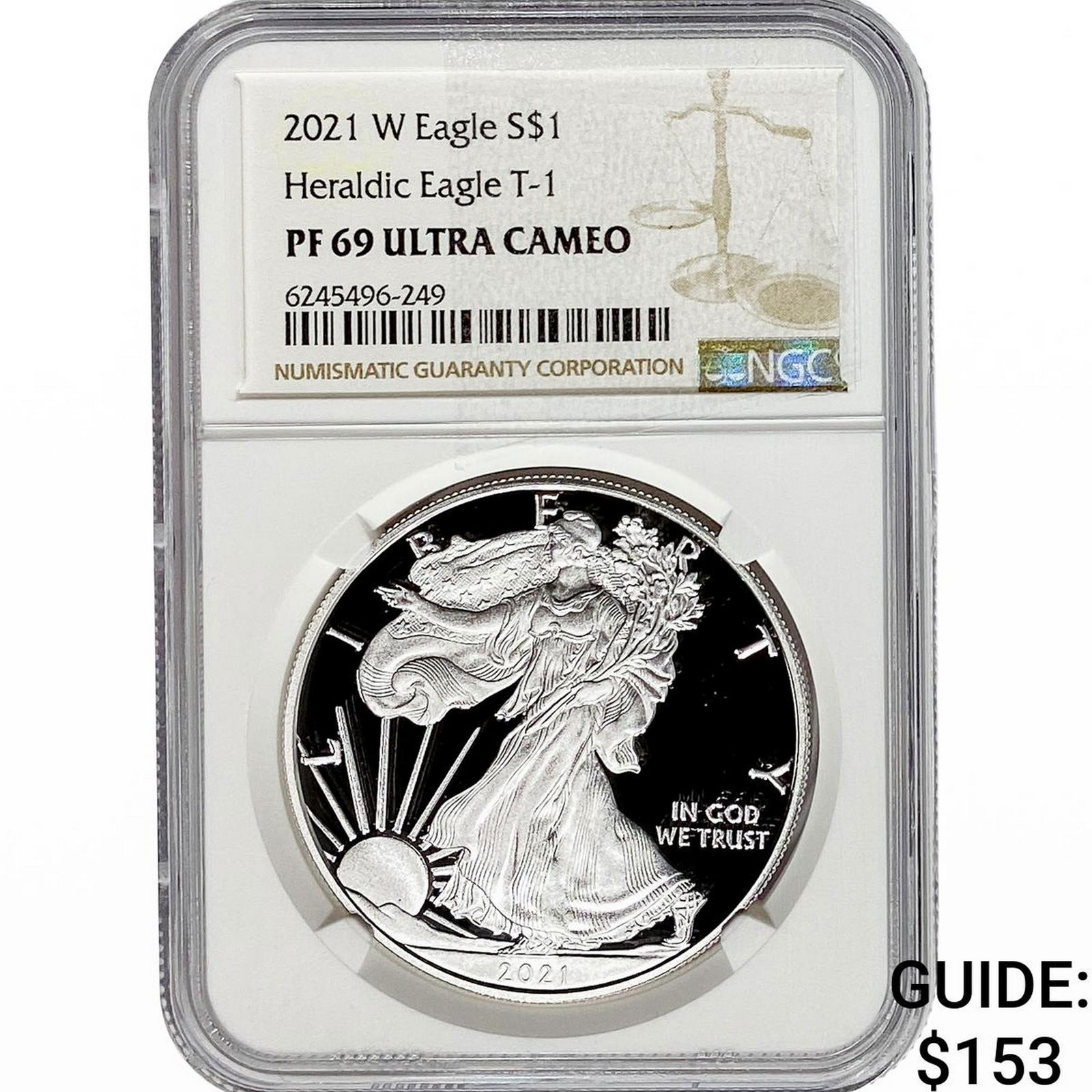2021-W Silver Eagle NGC PF69 UC Heraldic Eagle T-1 (1 of 2)