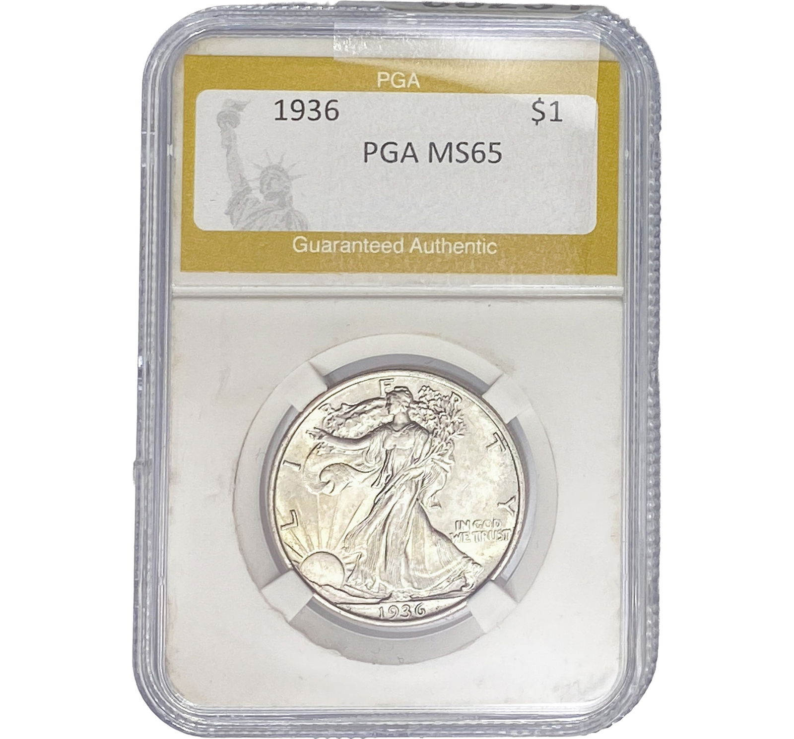 1936 Walking Liberty Half Dollar PGA MS65 (1 of 2)