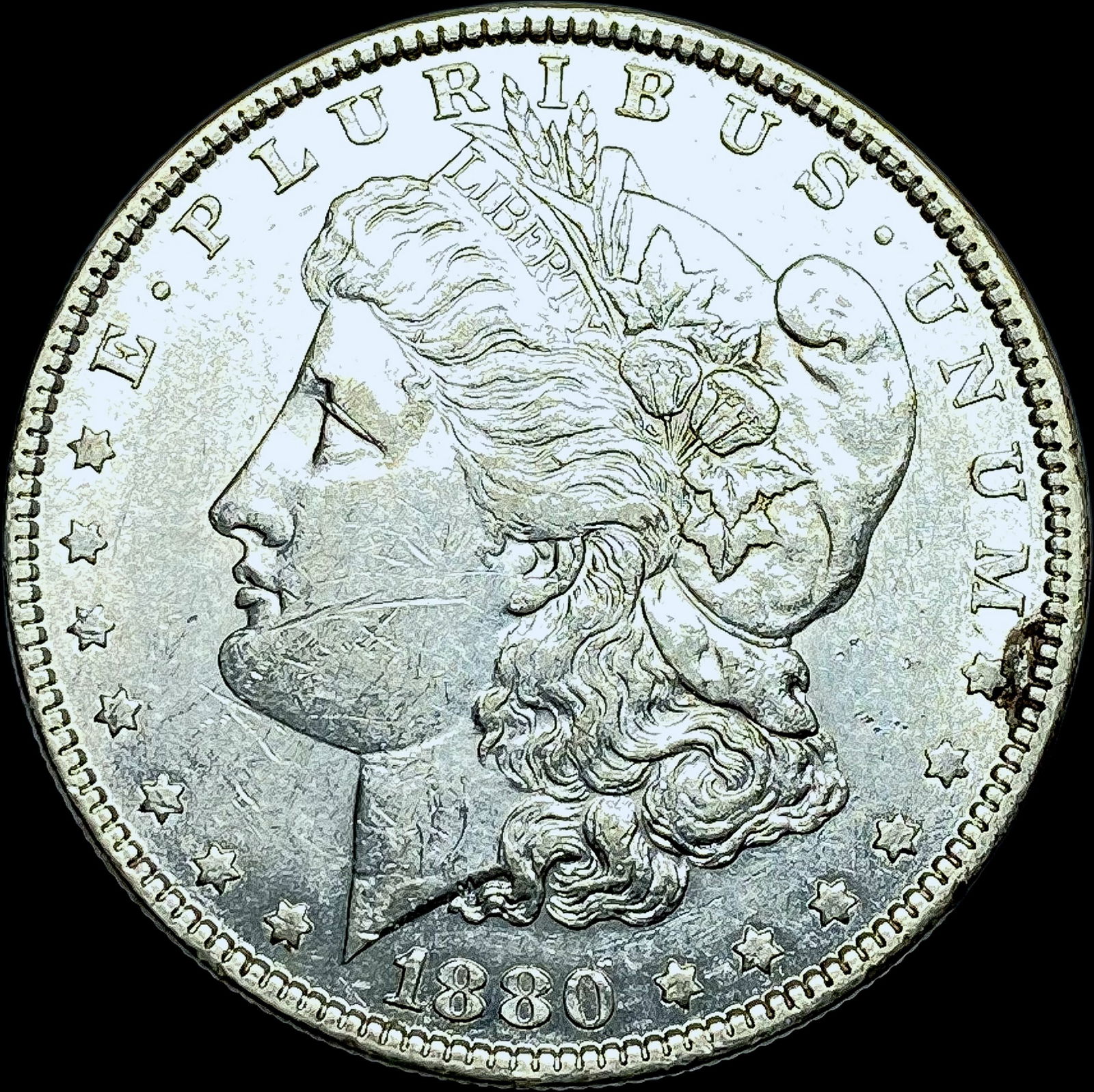 1880 Morgan Silver Dollar CHOICE AU (1 of 2)