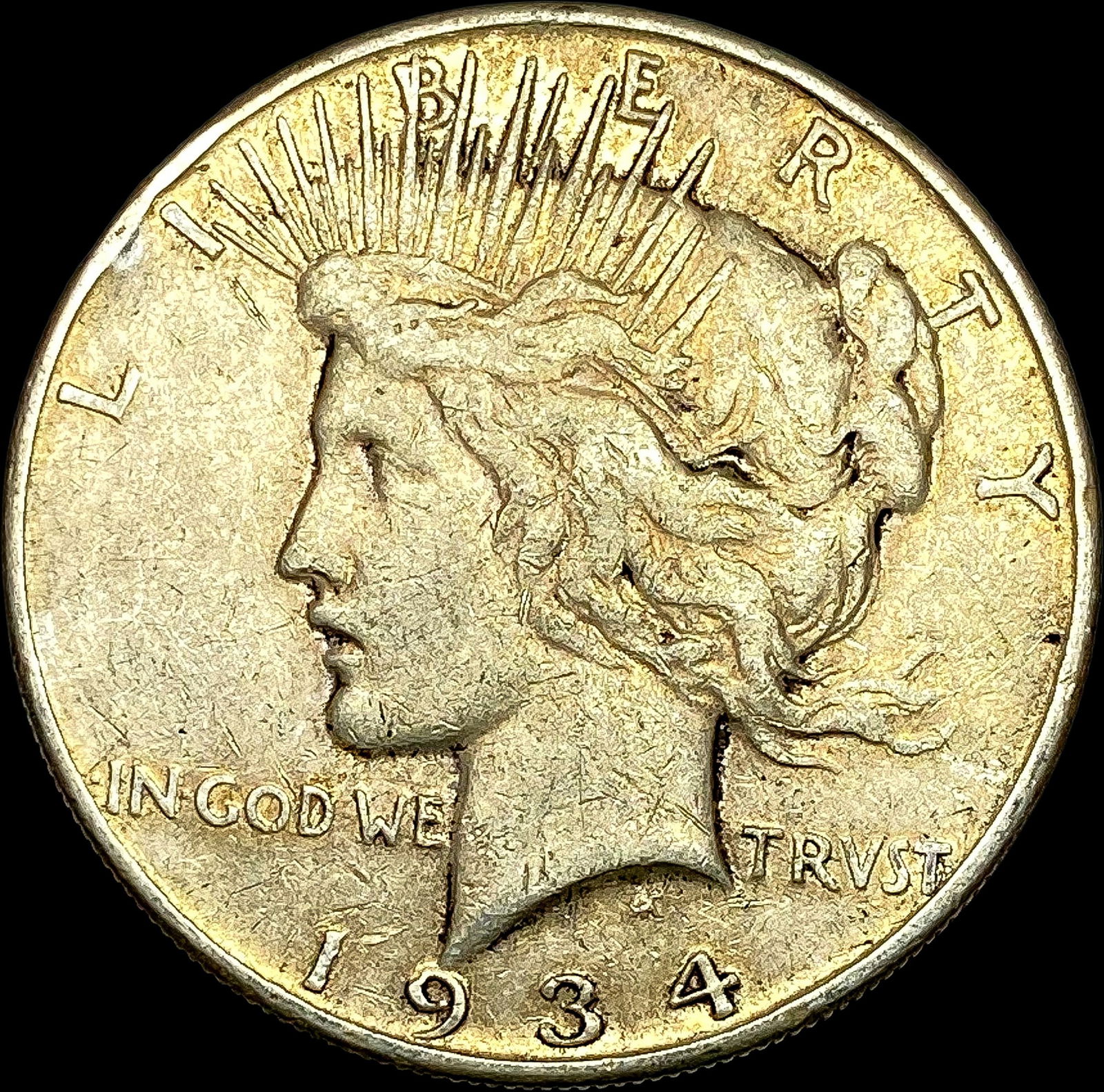 1934-S Peace Silver Dollar LIGHTLY CIRCULATED (1 of 2)