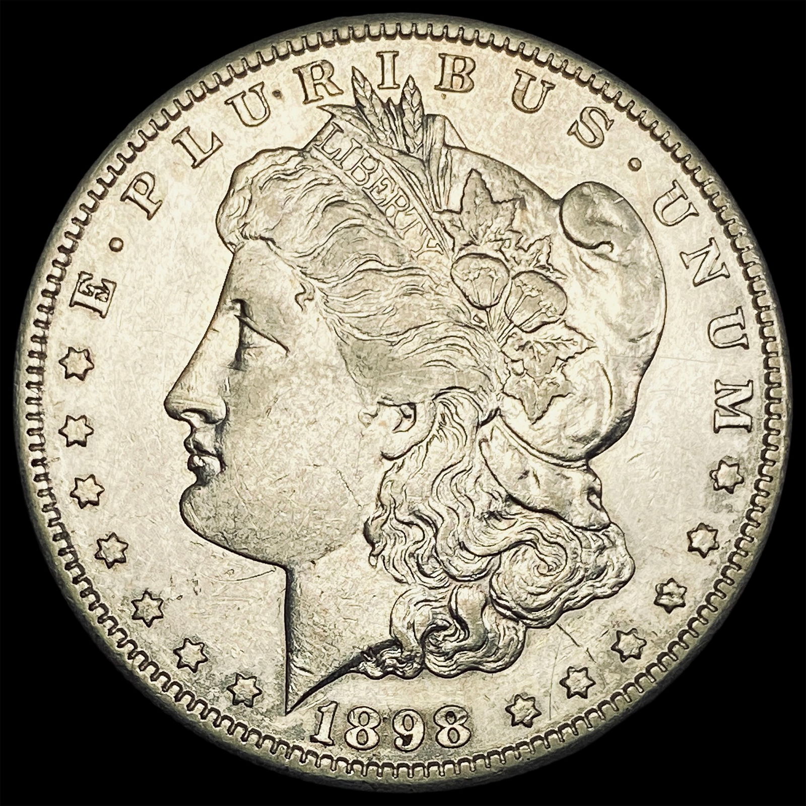 1898-S Silver Morgan Dollar CLOSELY UNCIRCULATED (1 of 2)
