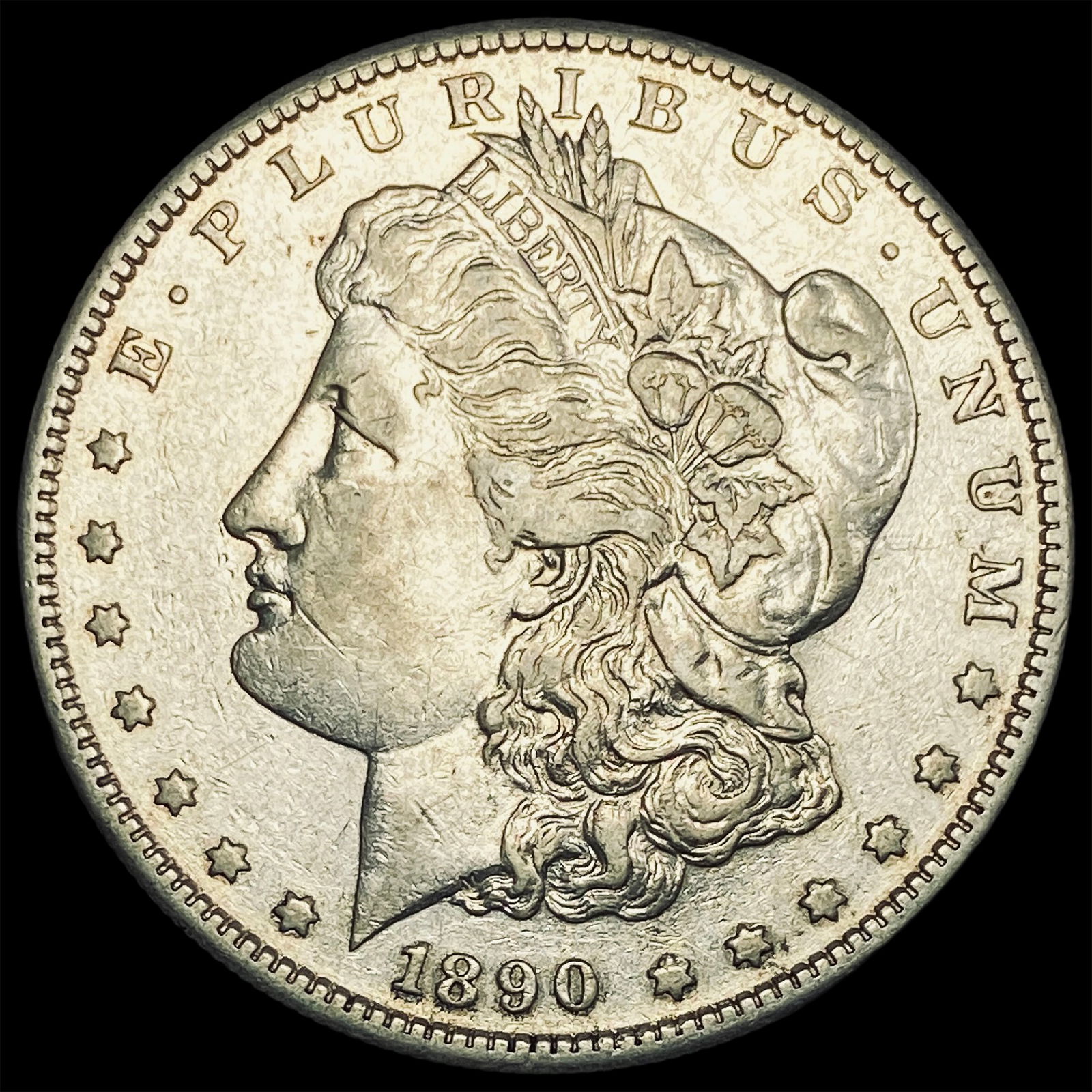 1890-S Silver Morgan Dollar CLOSELY UNCIRCULATED (1 of 2)