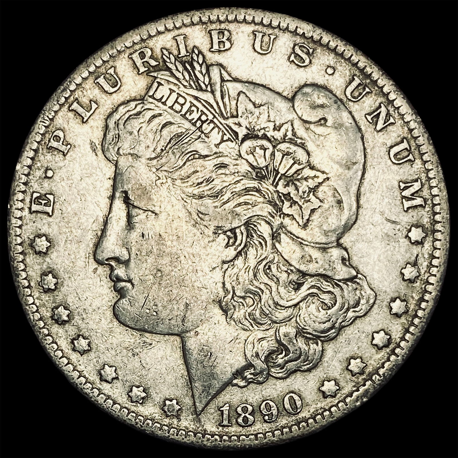 1890-O Silver Morgan Dollar ABOUT UNCIRCULATED (1 of 2)