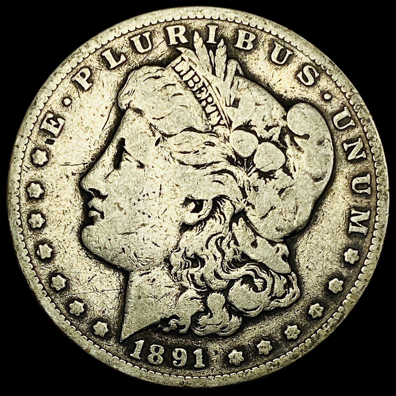 1891-CC Silver Morgan Dollar NICELY CIRCULATED (1 of 2)