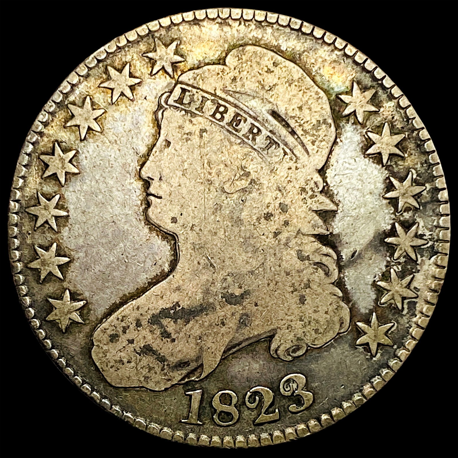 1823 Capped Bust Half Dollar LIGHTLY CIRCULATED (1 of 2)