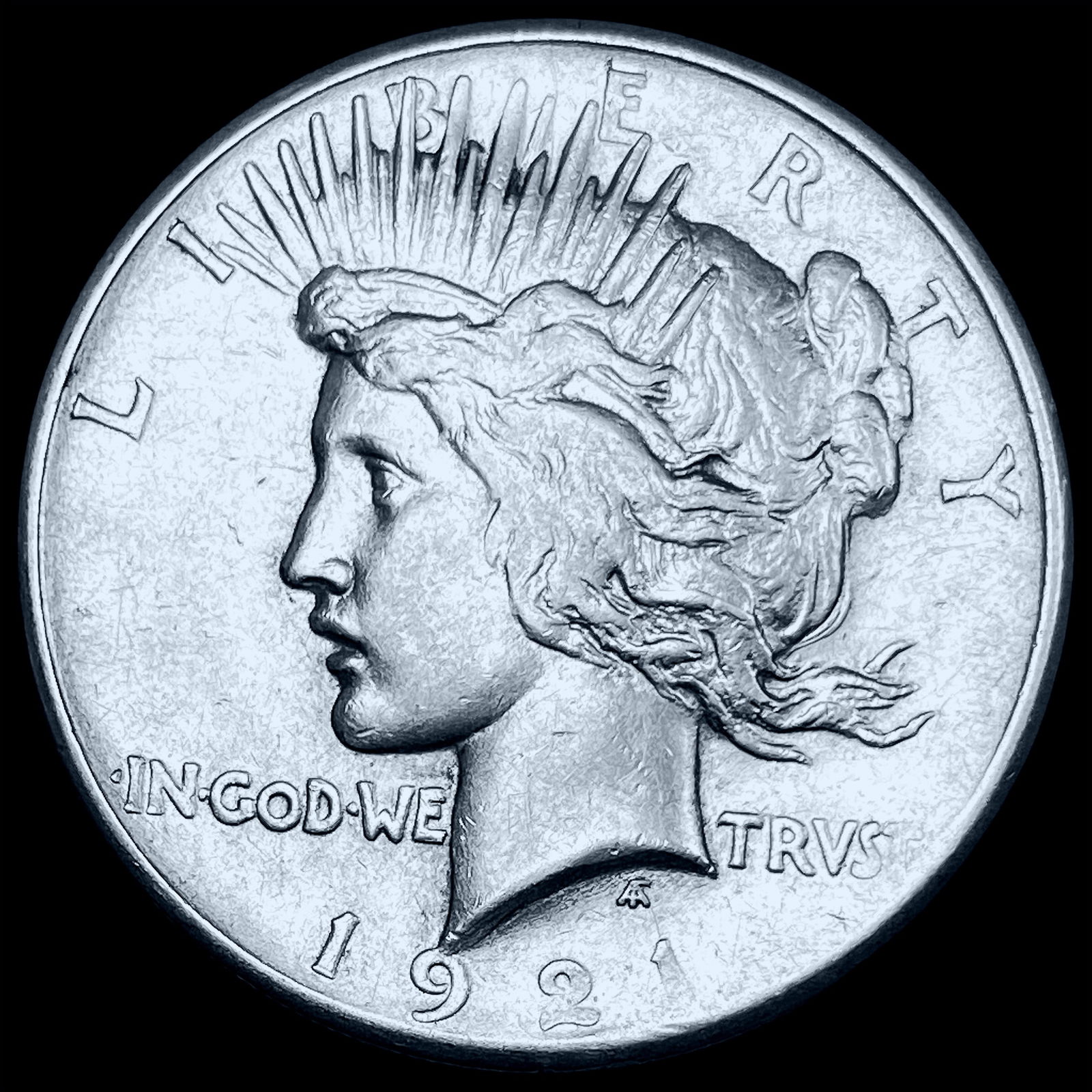 1921 Silver Peace Dollar CHOICE AU (1 of 2)