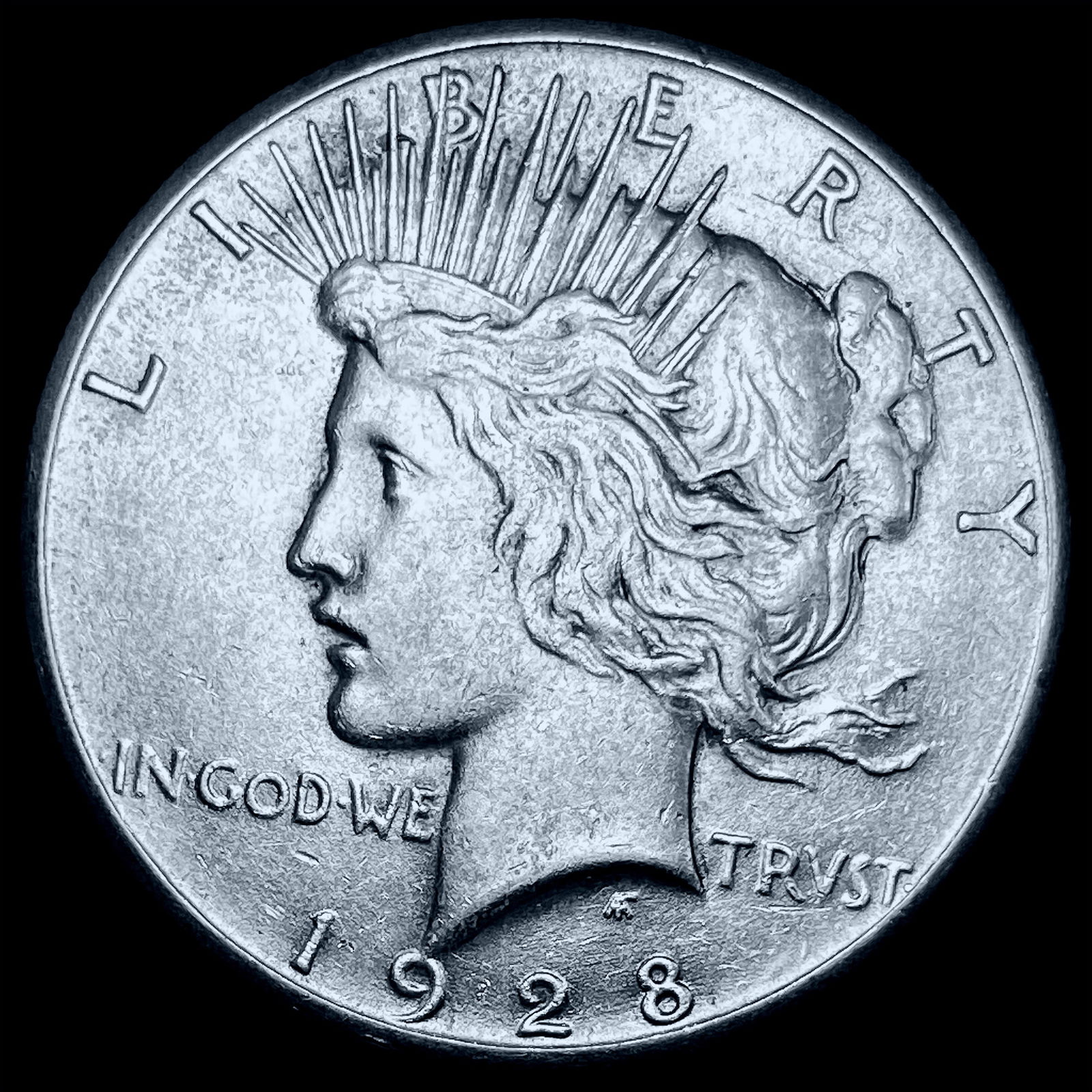 1928 Silver Peace Dollar CHOICE AU (1 of 2)