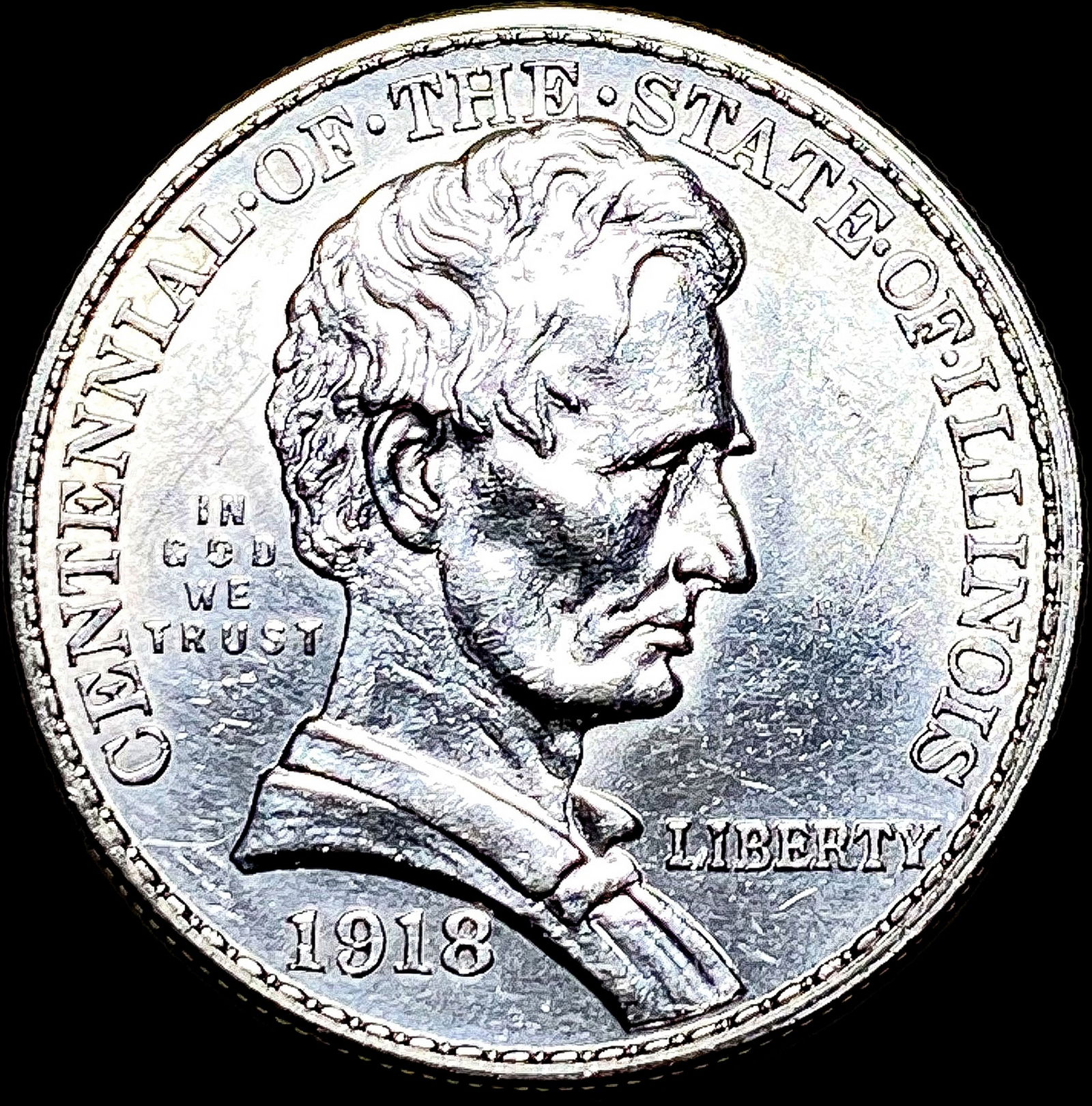 1918 Silver Illinois Half Dollar UNCIRCULATED (1 of 2)