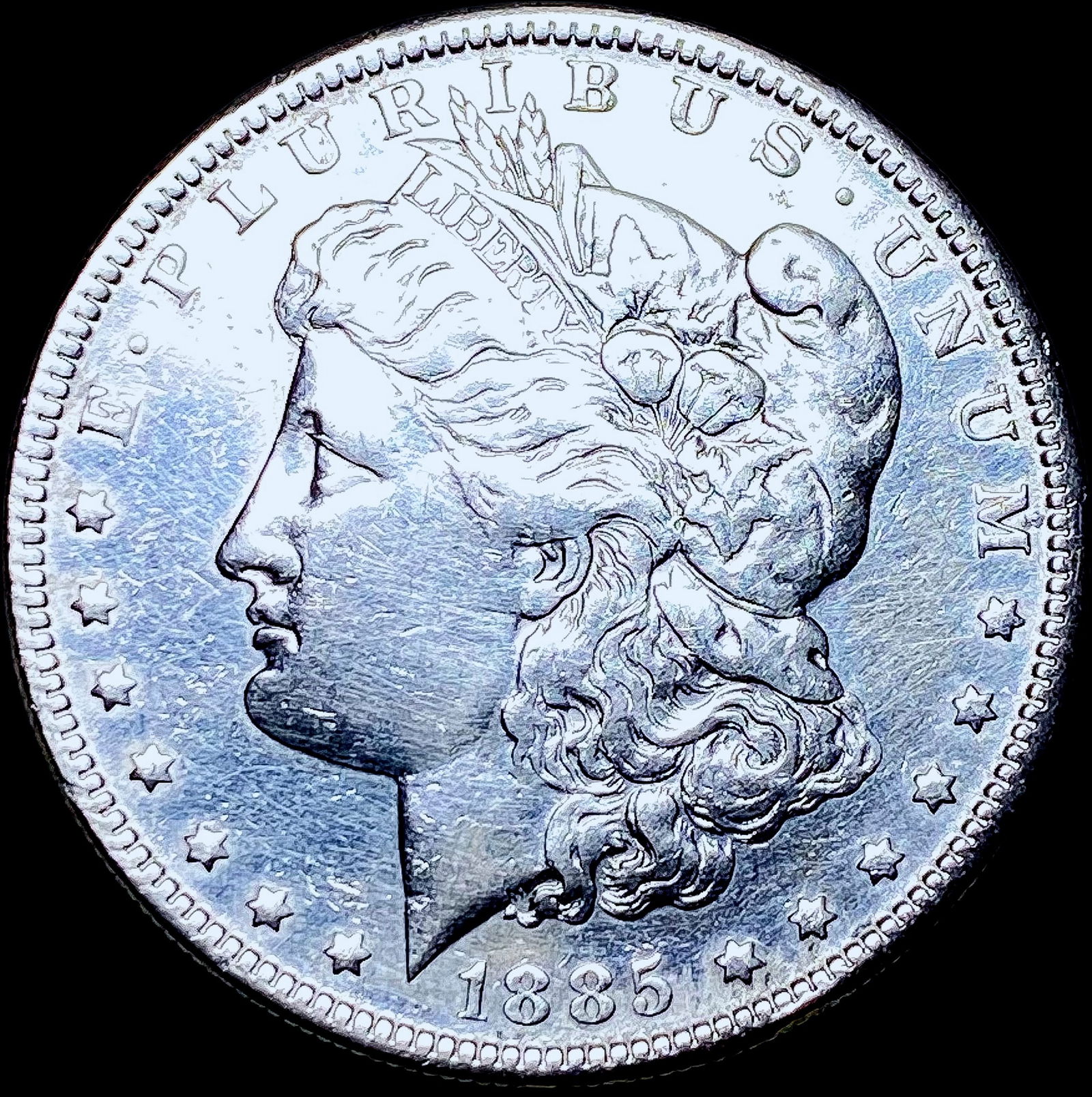 1885-S Silver Morgan Dollar CHOICE AU (1 of 2)