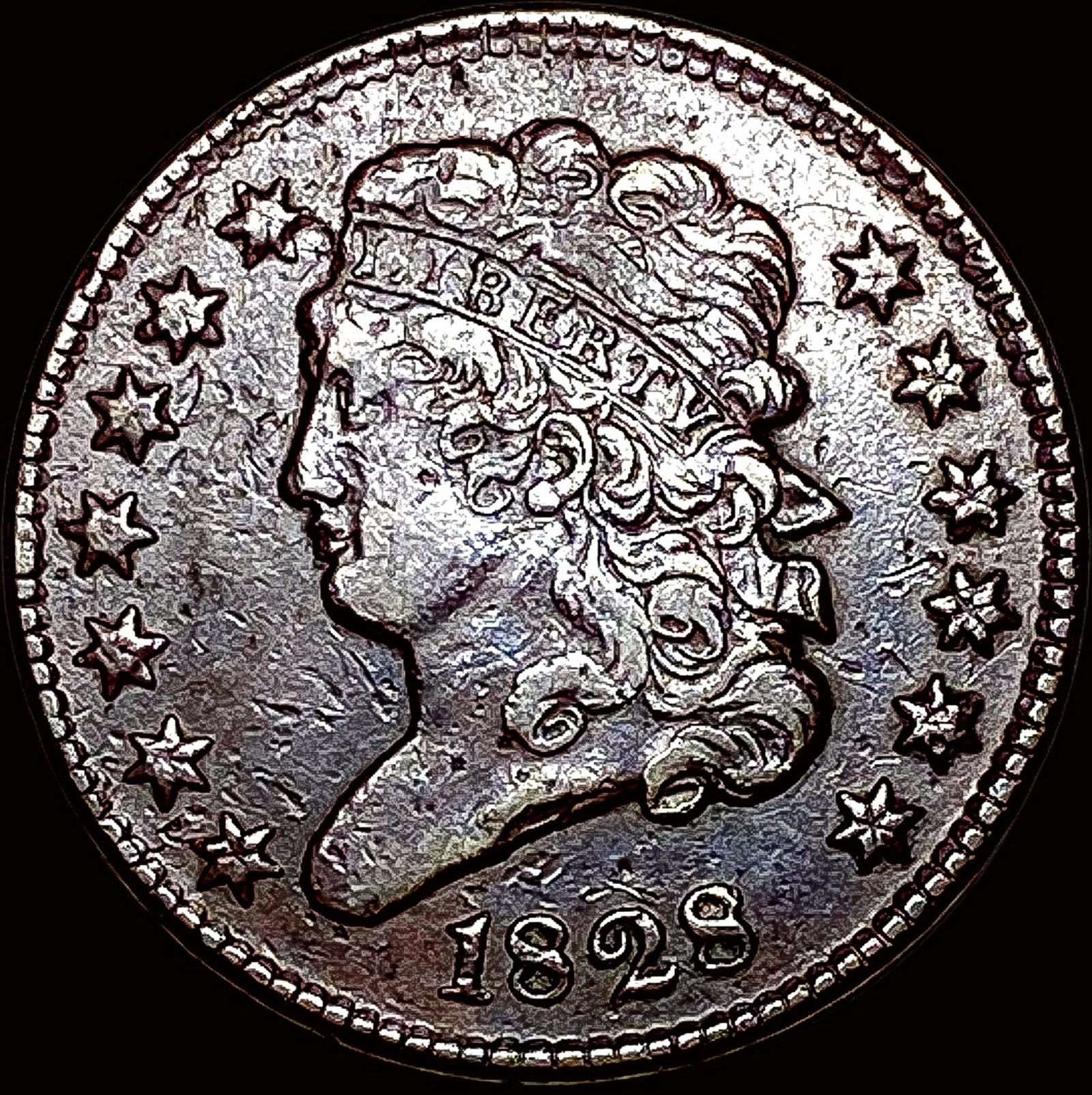 1828 Classic Head Half Cent ABOUT UNCIRCULATED (1 of 2)