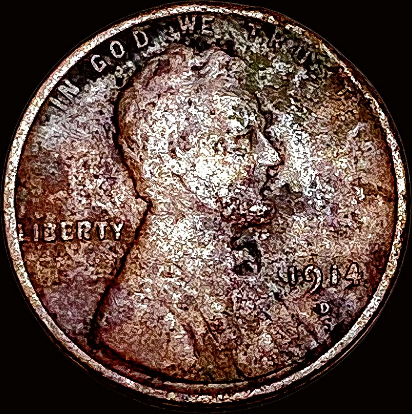 1914-D Lincoln Wheat Cent LIGHTLY CIRCULATED (1 of 2)
