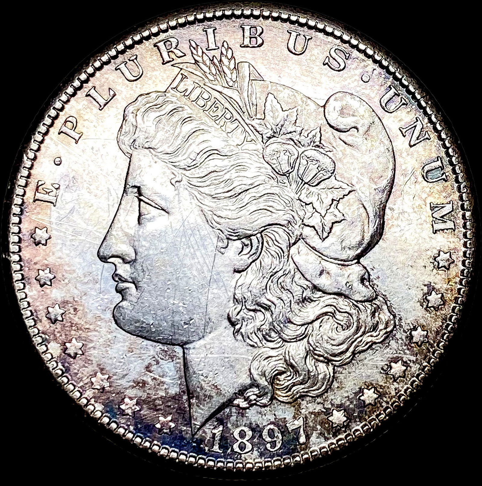 1897-S Silver Morgan Dollar NEARLY UNCIRCULATED (1 of 2)