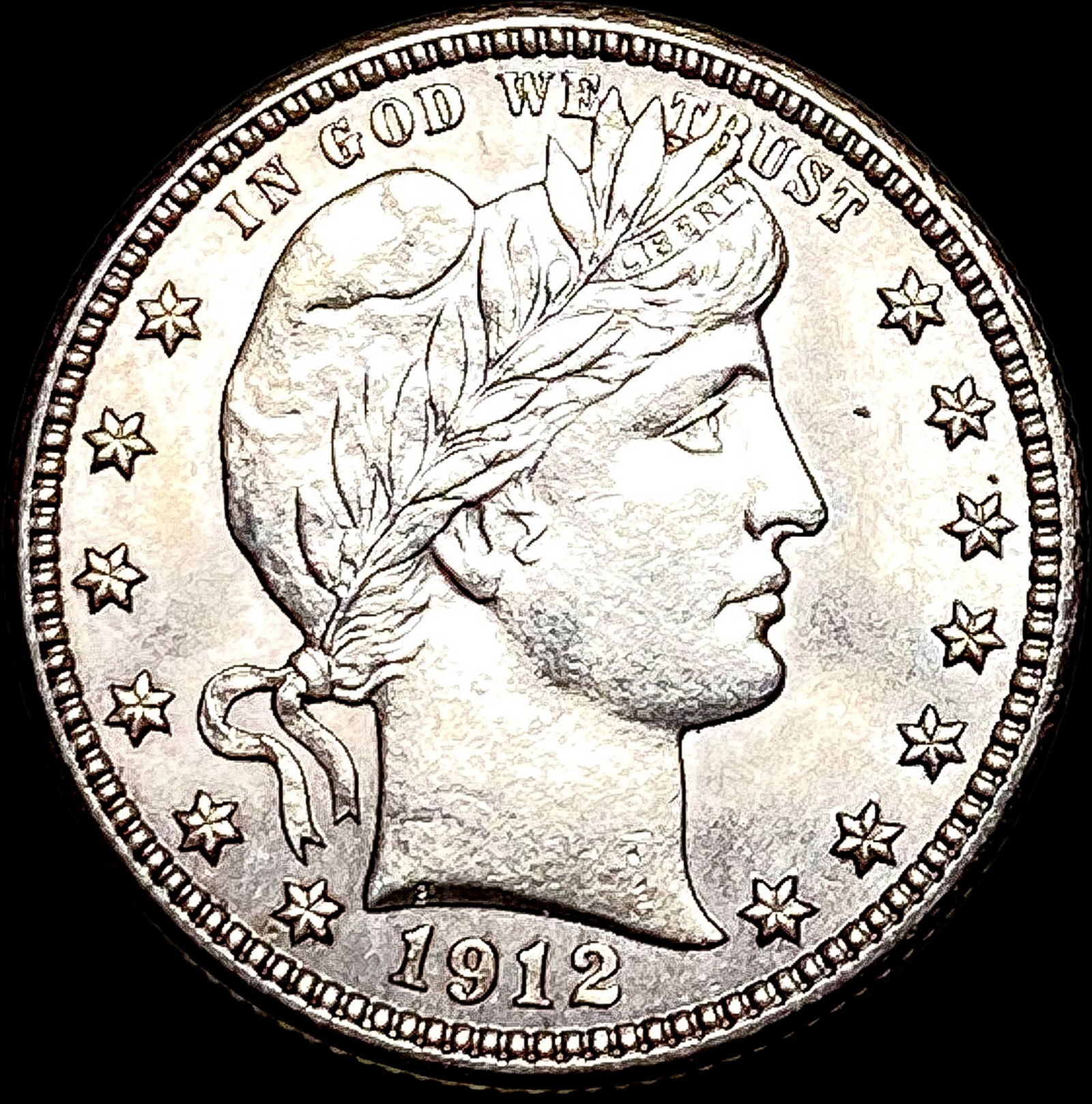 1912 Silver Barber Quarter UNCIRCULATED (1 of 2)