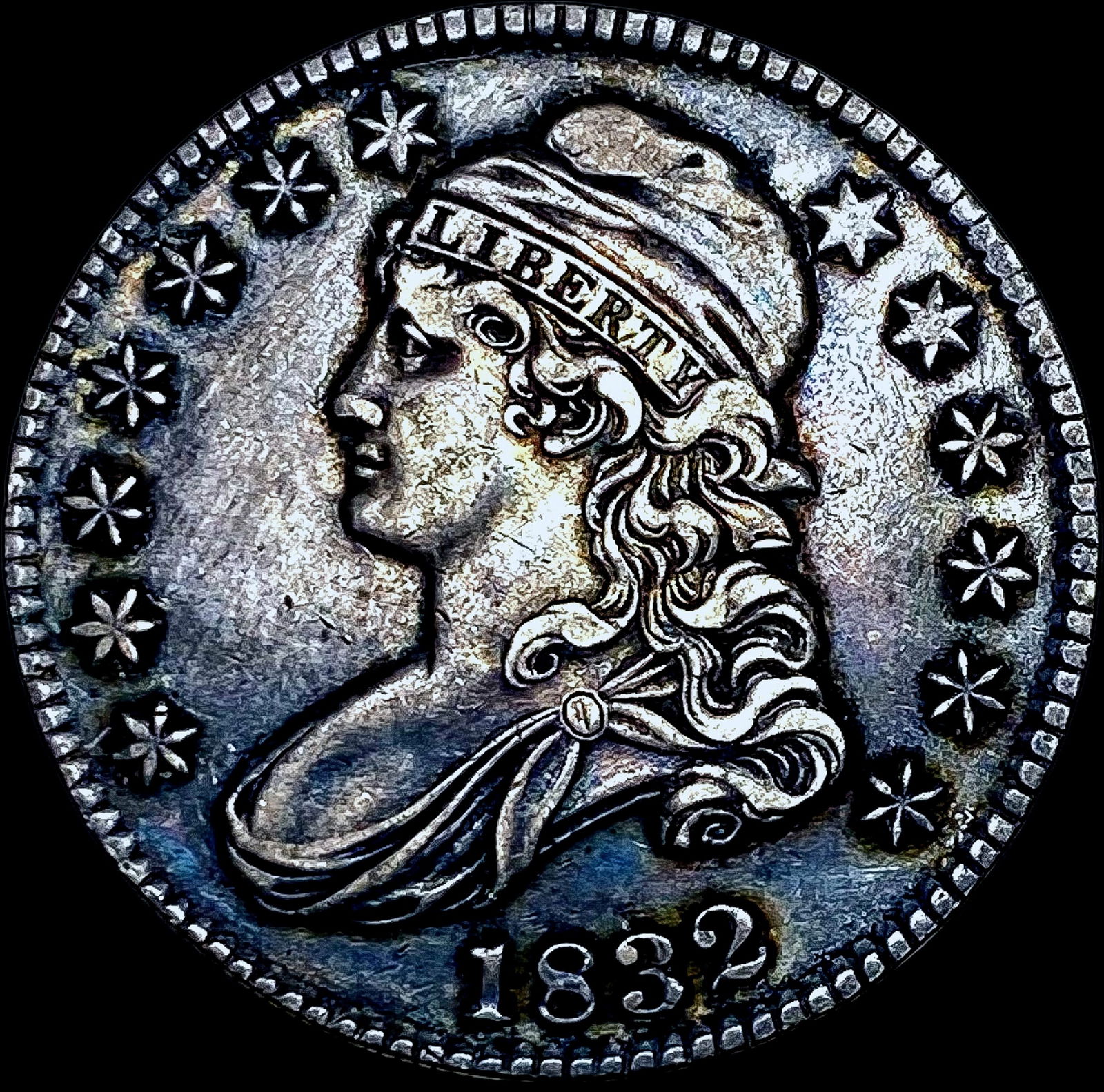1832 Capped Bust Half Dollar CHOICE AU (1 of 2)