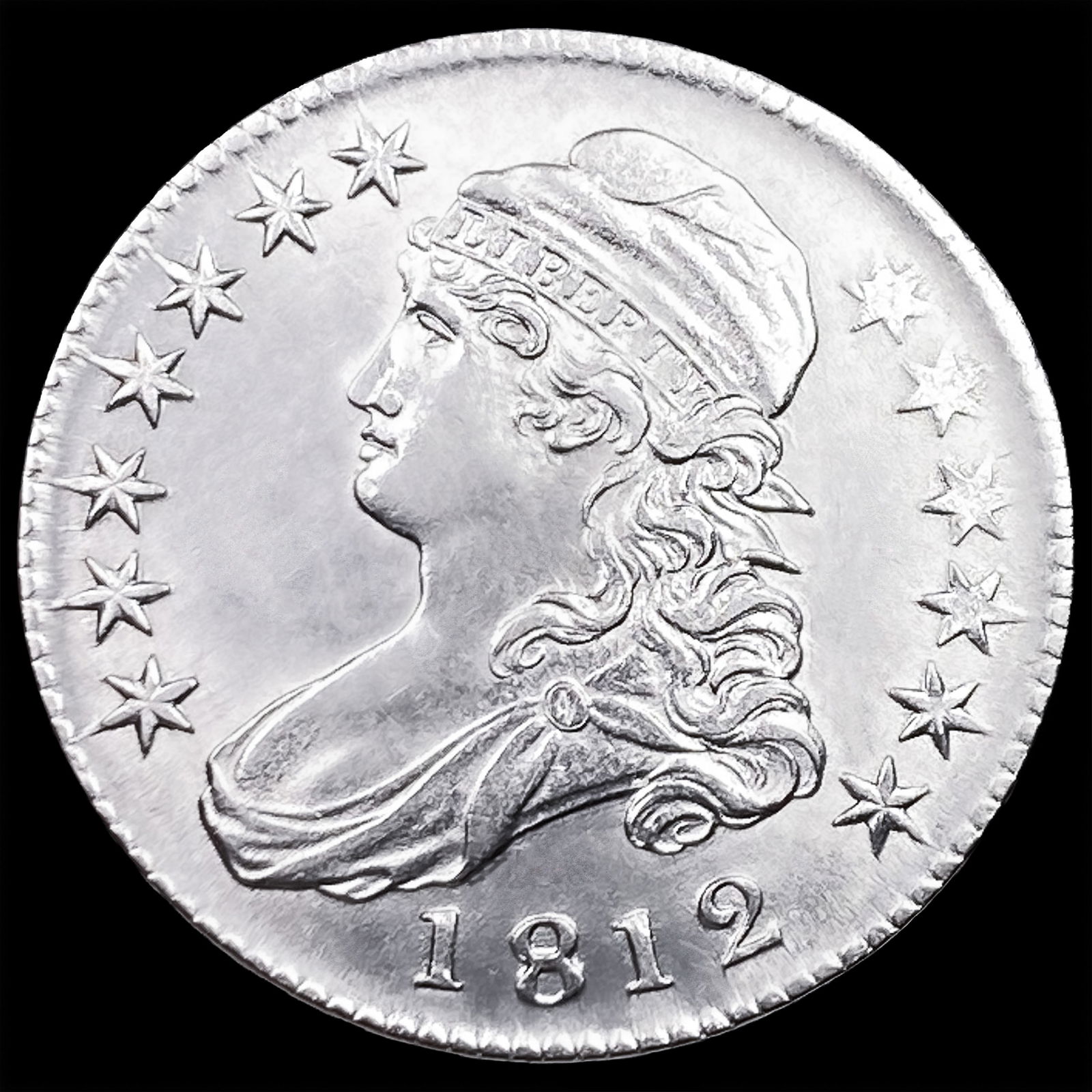 1812 Capped Bust Half Dollar CHOICE BU (1 of 2)