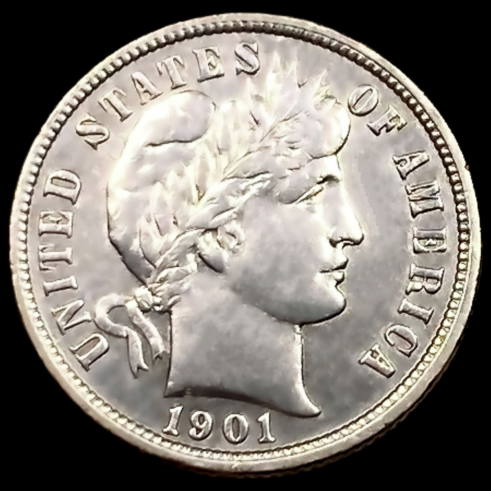 1901-S Barber Dime CHOICE AU (1 of 2)