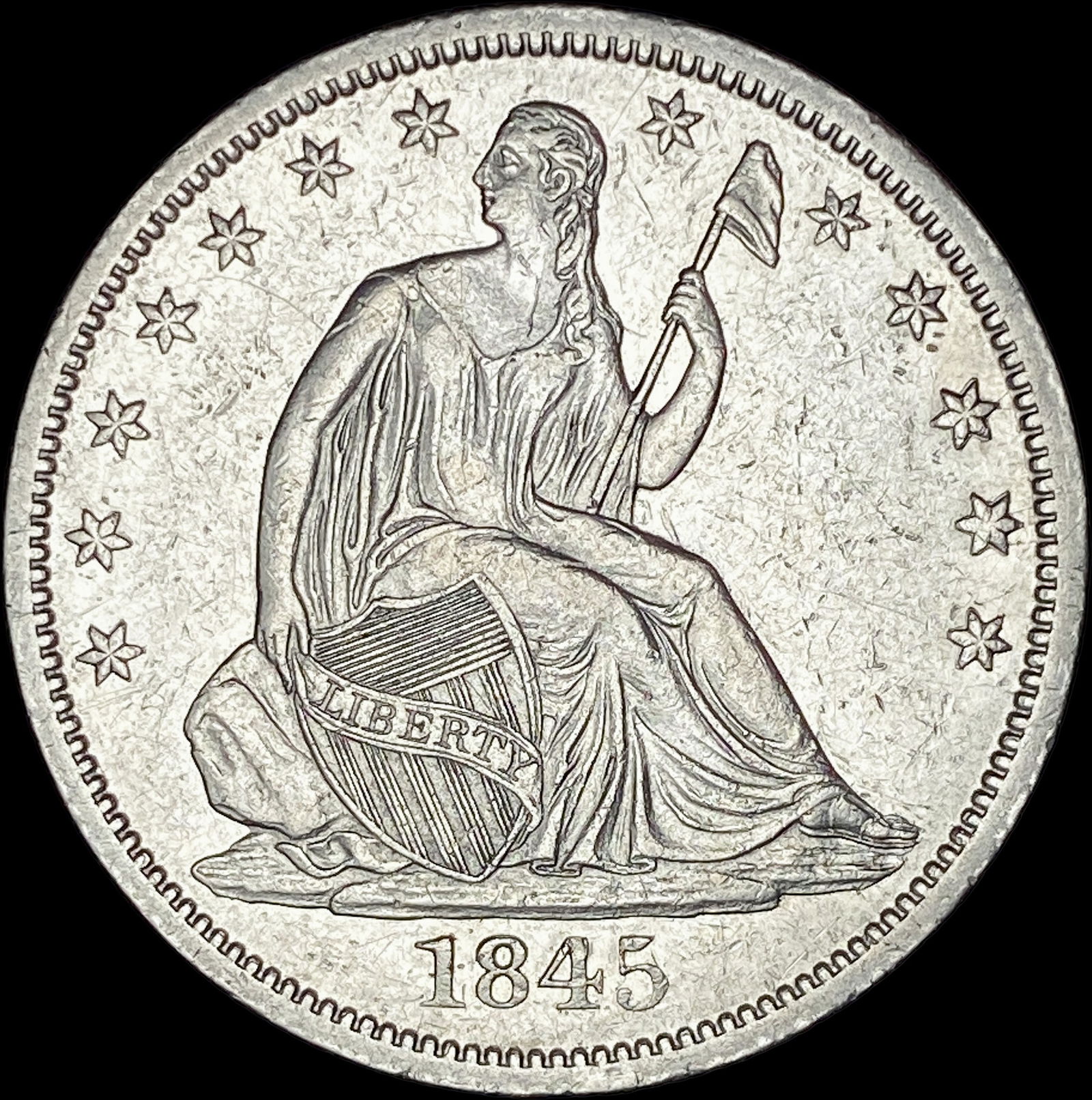 1845-O Seated Liberty Half Dollar CHOICE AU (1 of 2)