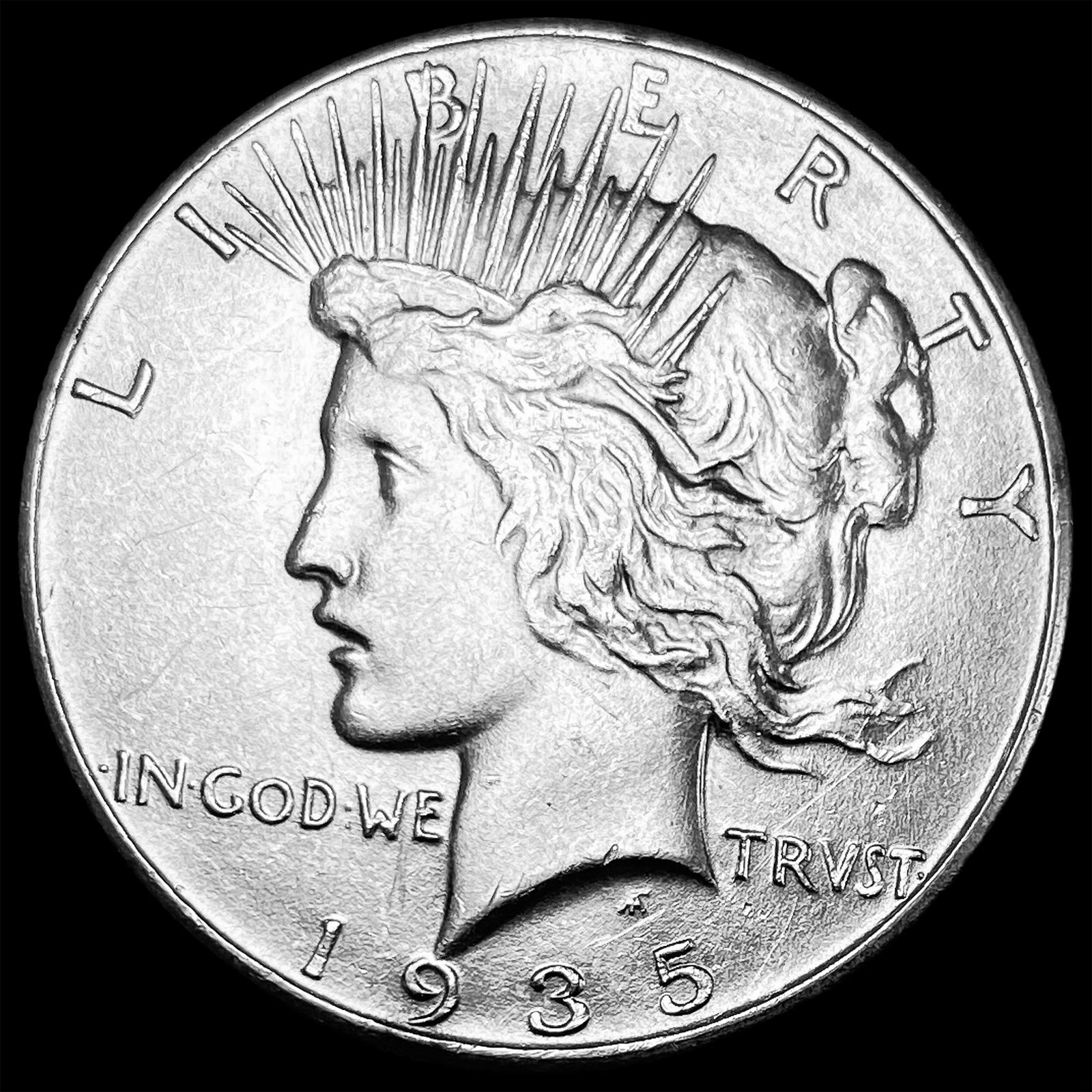 1935 Silver Peace Dollar CHOICE AU (1 of 2)