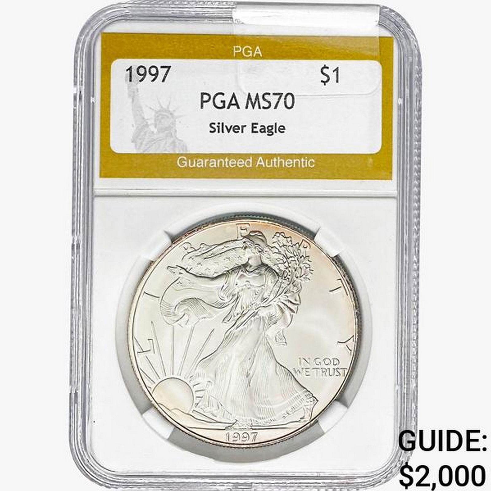 1997 American Silver Eagle PGA MS70 (1 of 2)